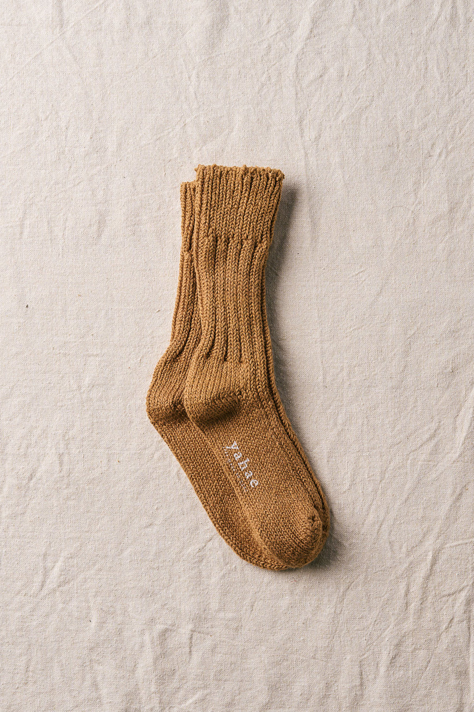 organic cotton low gauge socks in brown