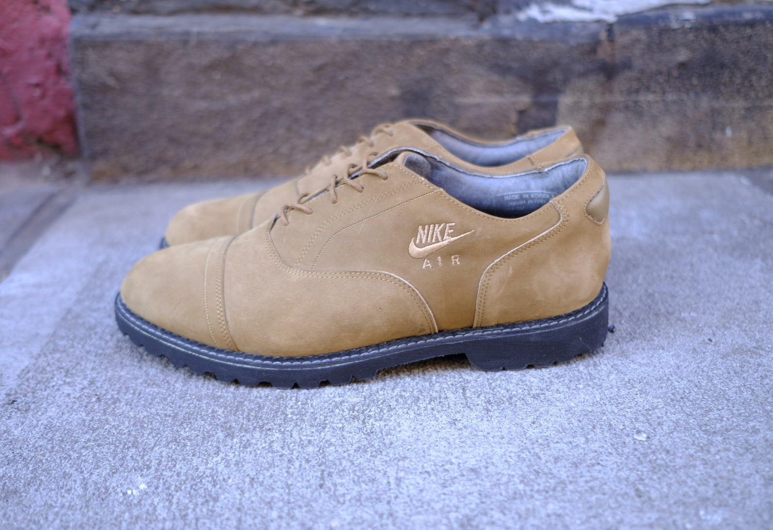reconstructed 1998 nike air golf shoes - m us 9.5