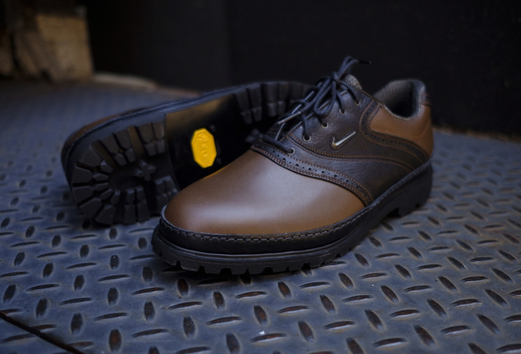 reconstructed nike golf derby shoes - m us 8.5