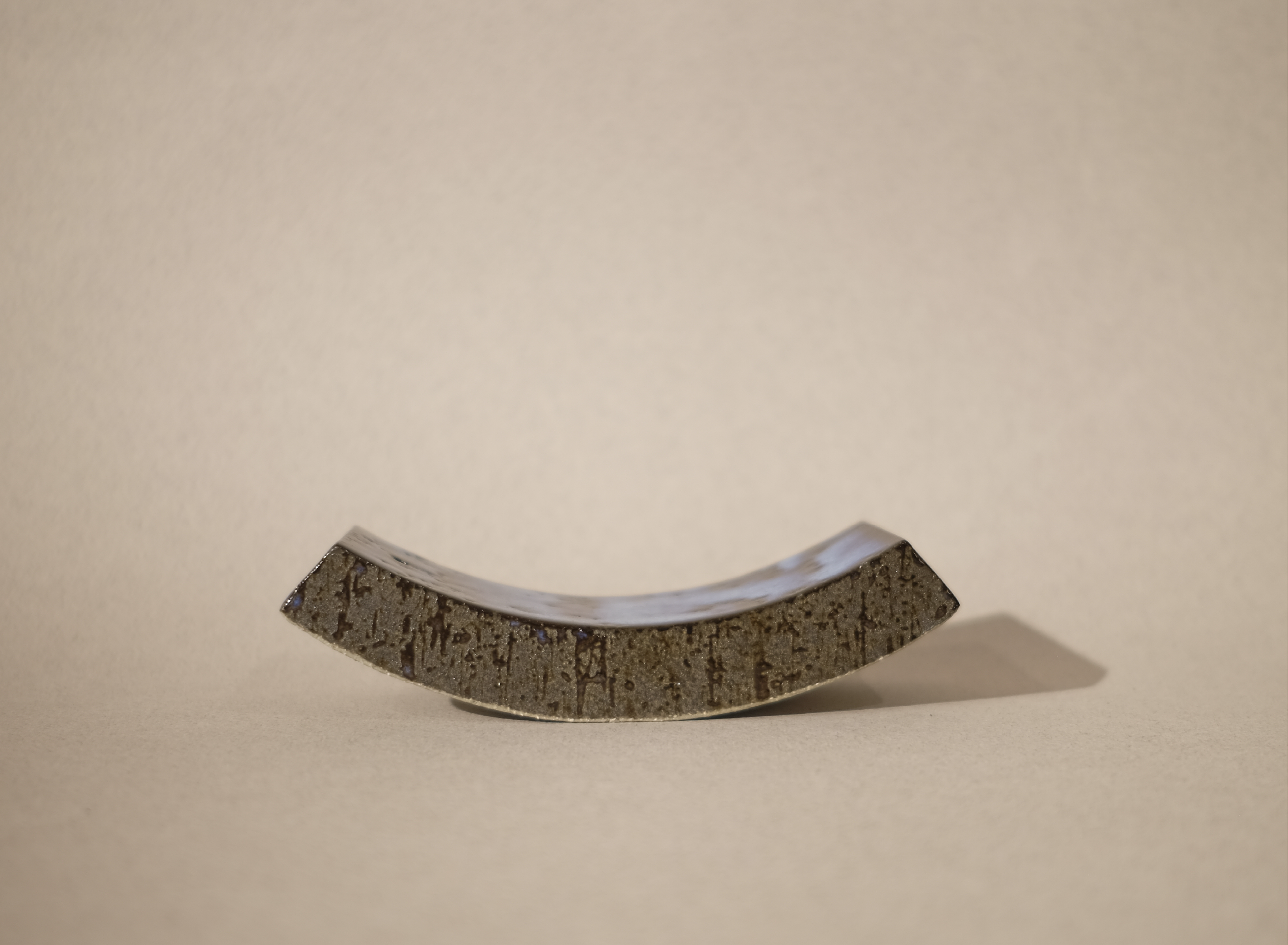 roof tile curve incense holder in indigo