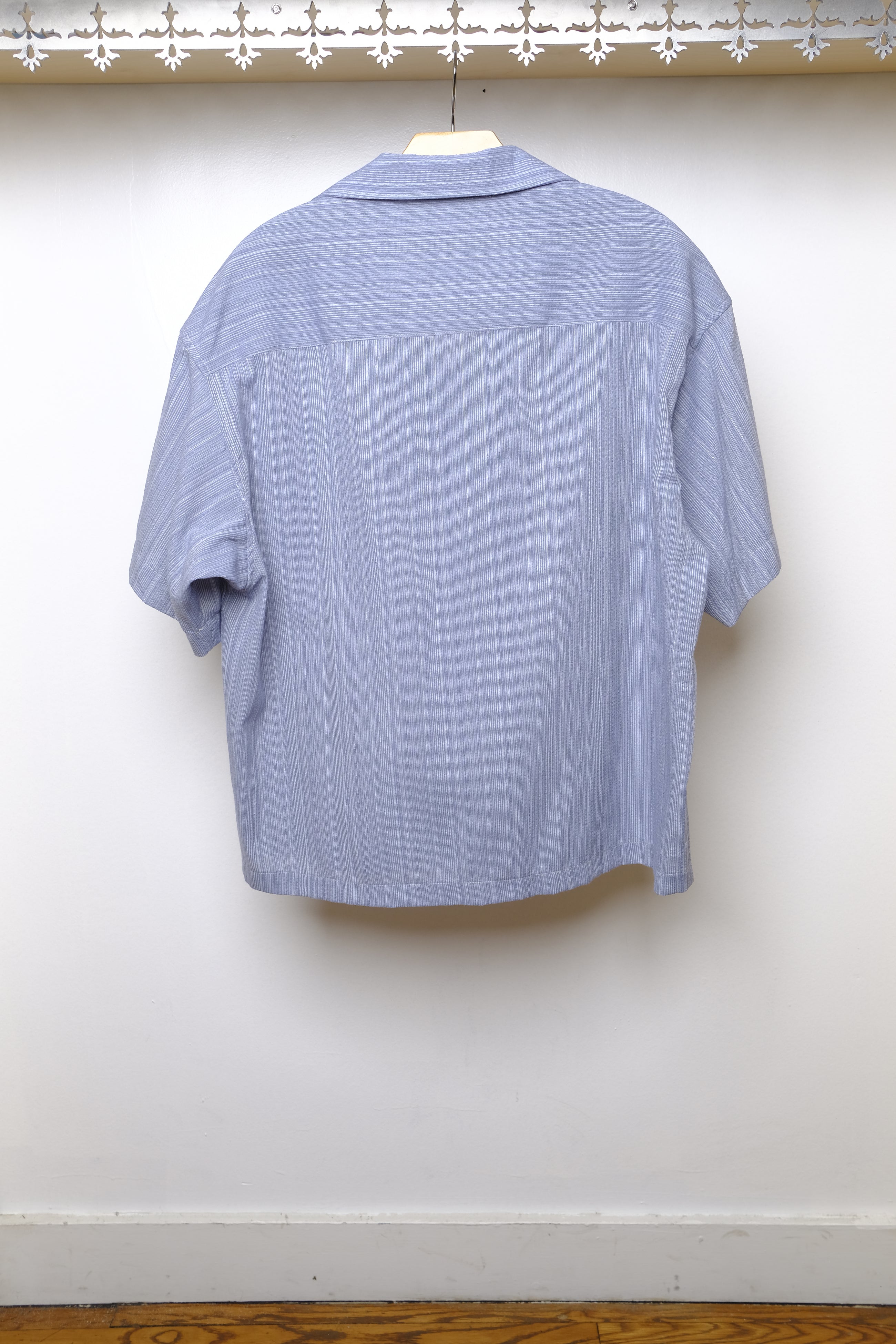 cole ss shirt in light blue stripe