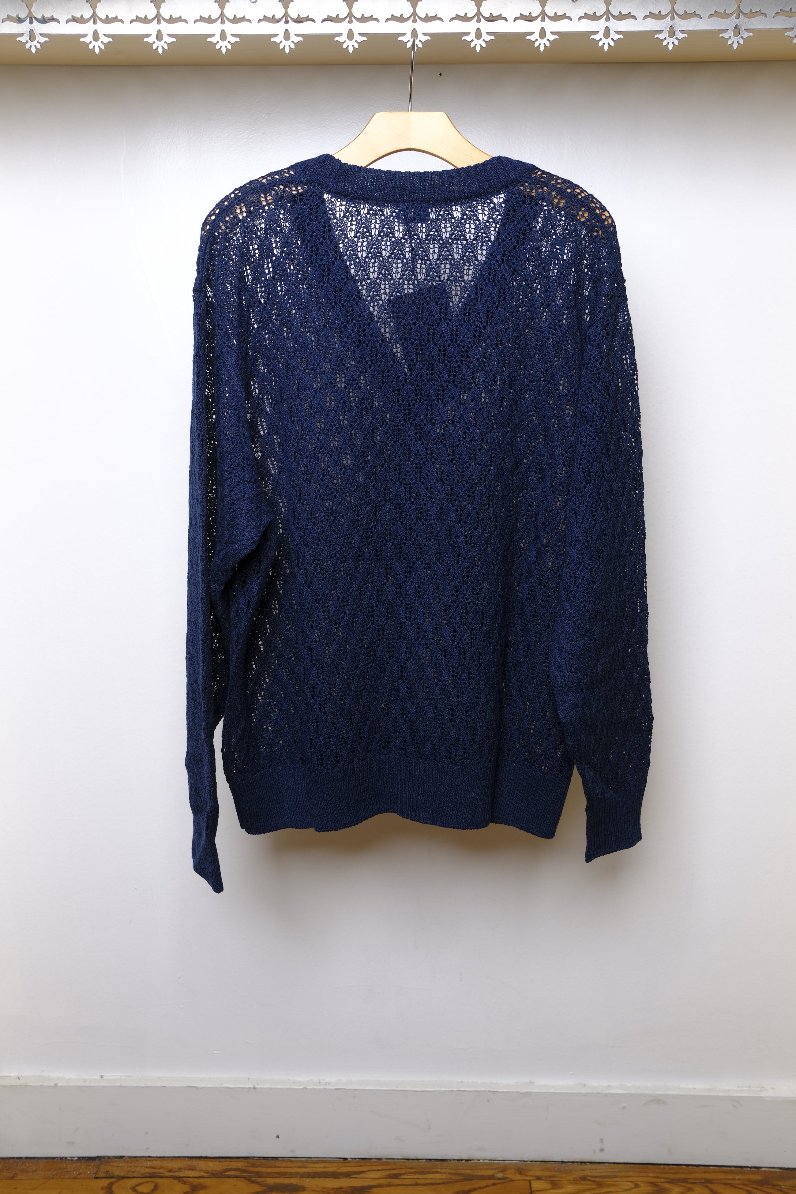 knit cardigan in navy