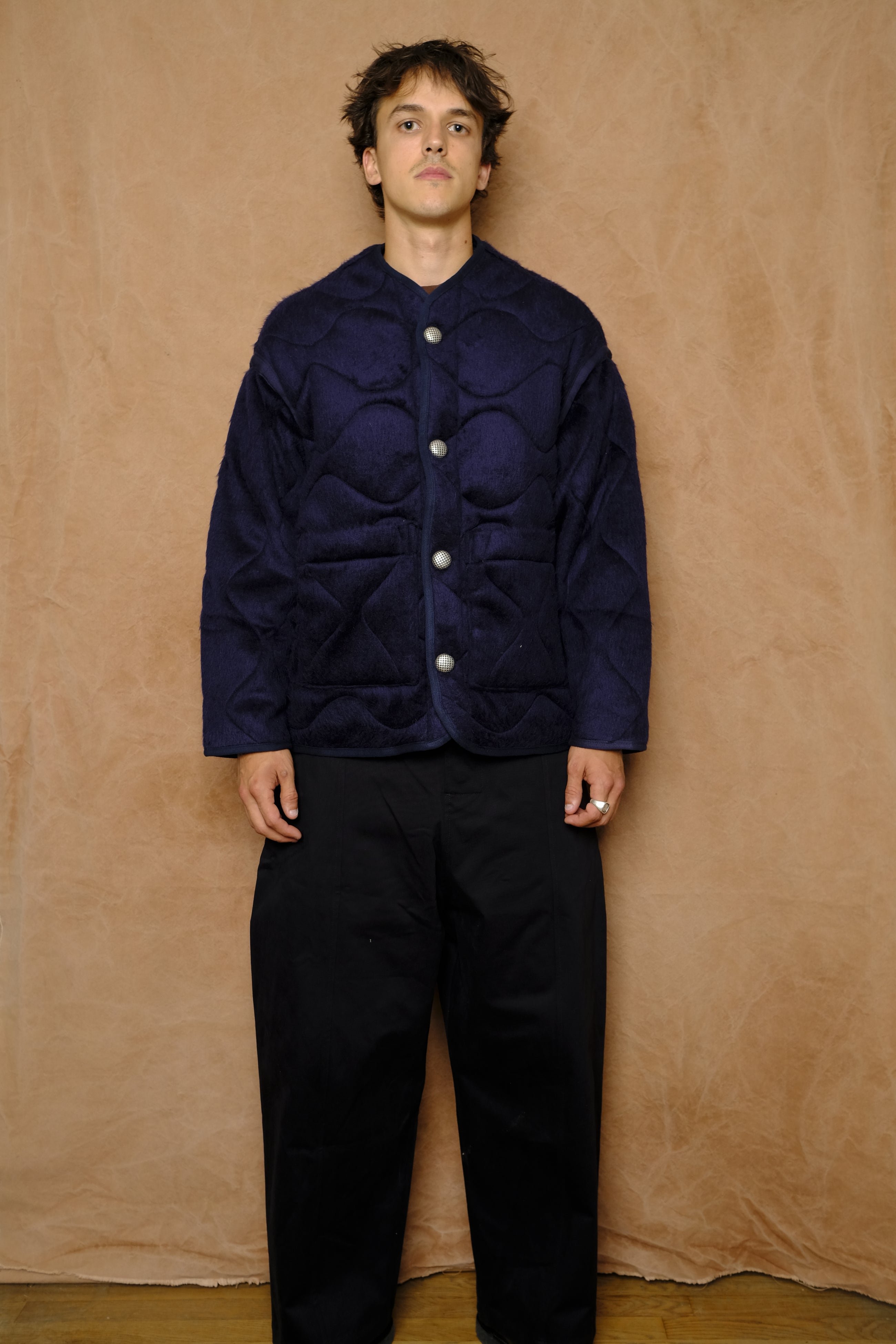 early riser wooly liner jacket in navy