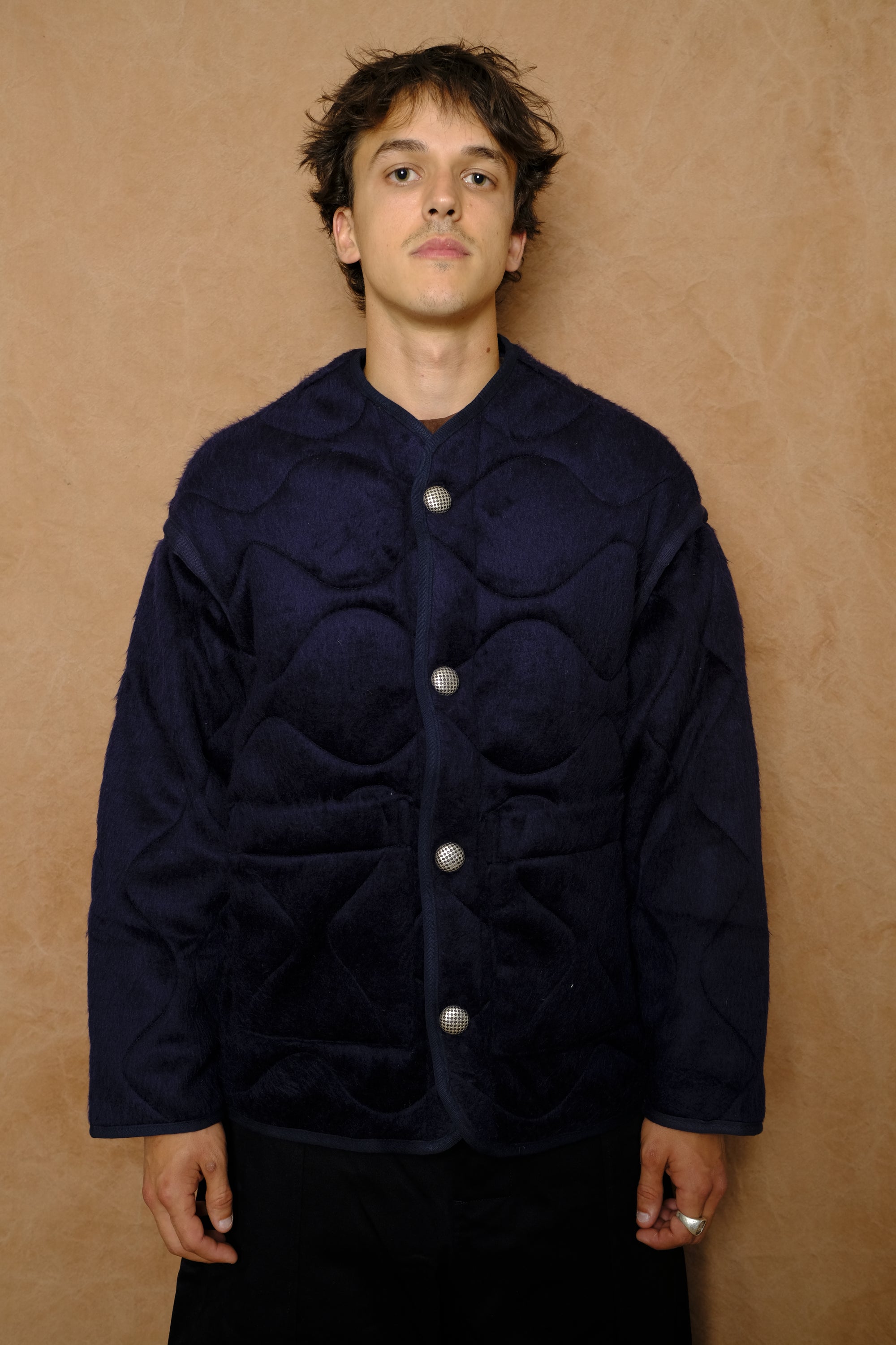 early riser wooly liner jacket in navy