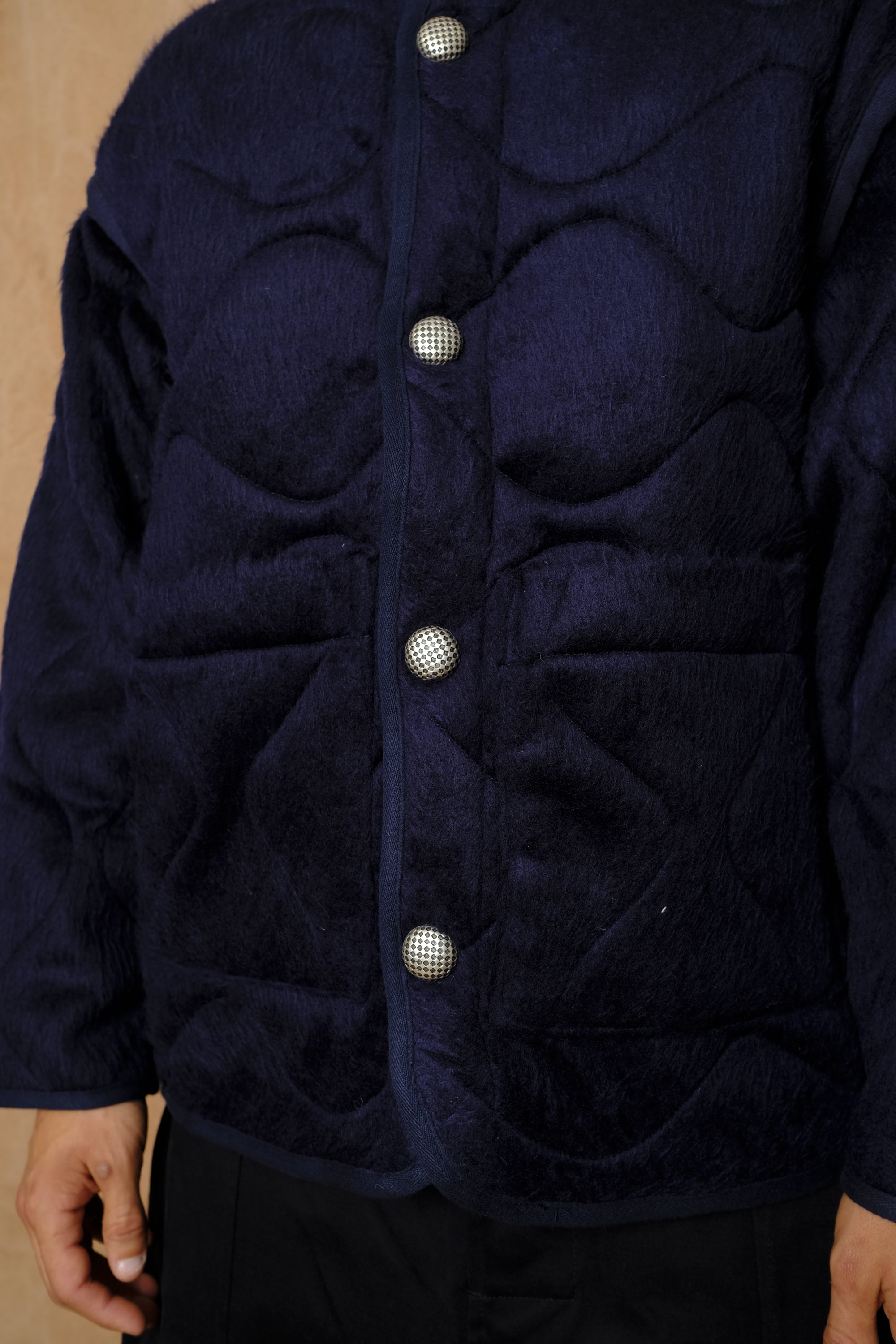 early riser wooly liner jacket in navy