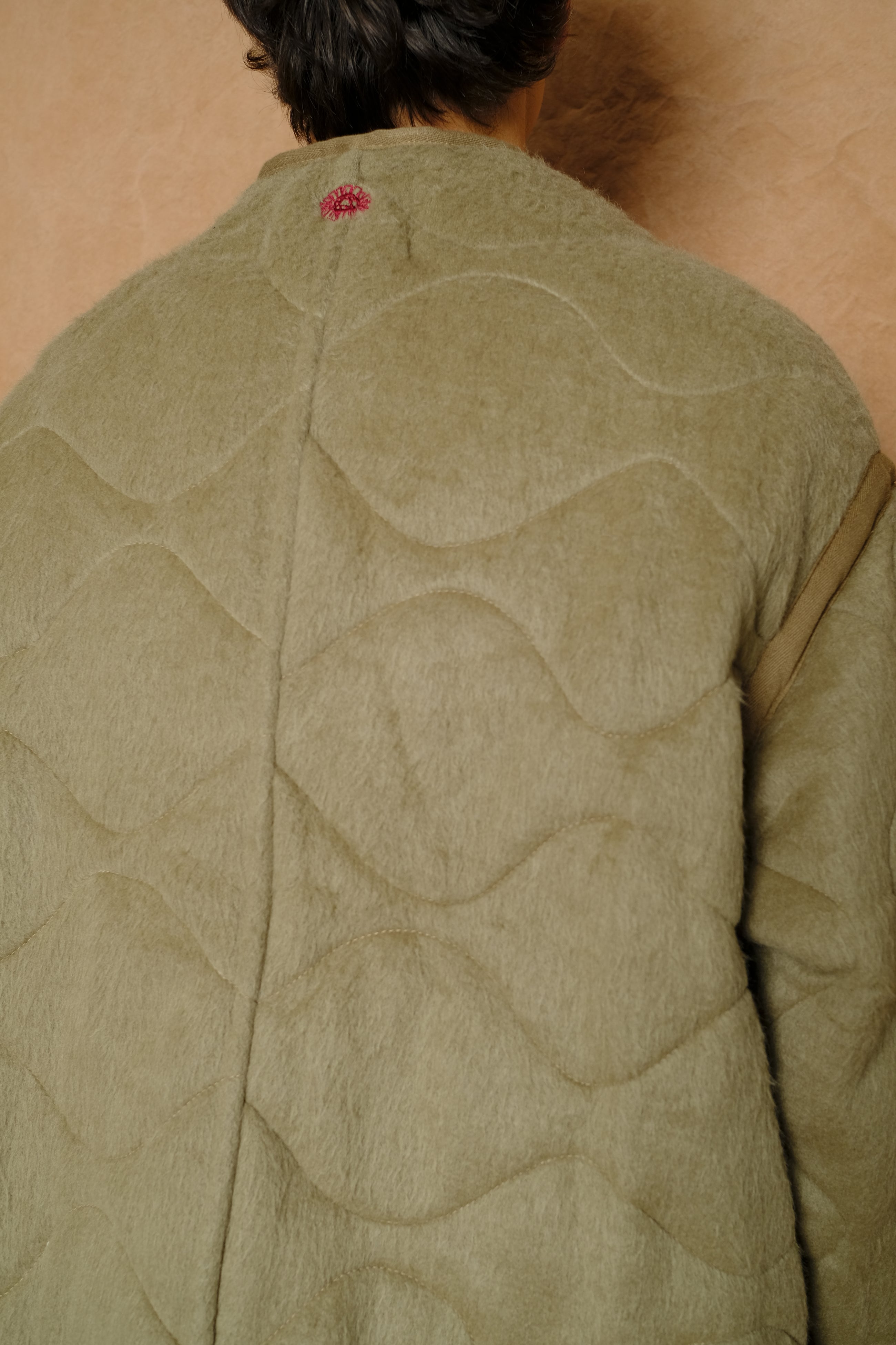 early riser wooly liner jacket in olive