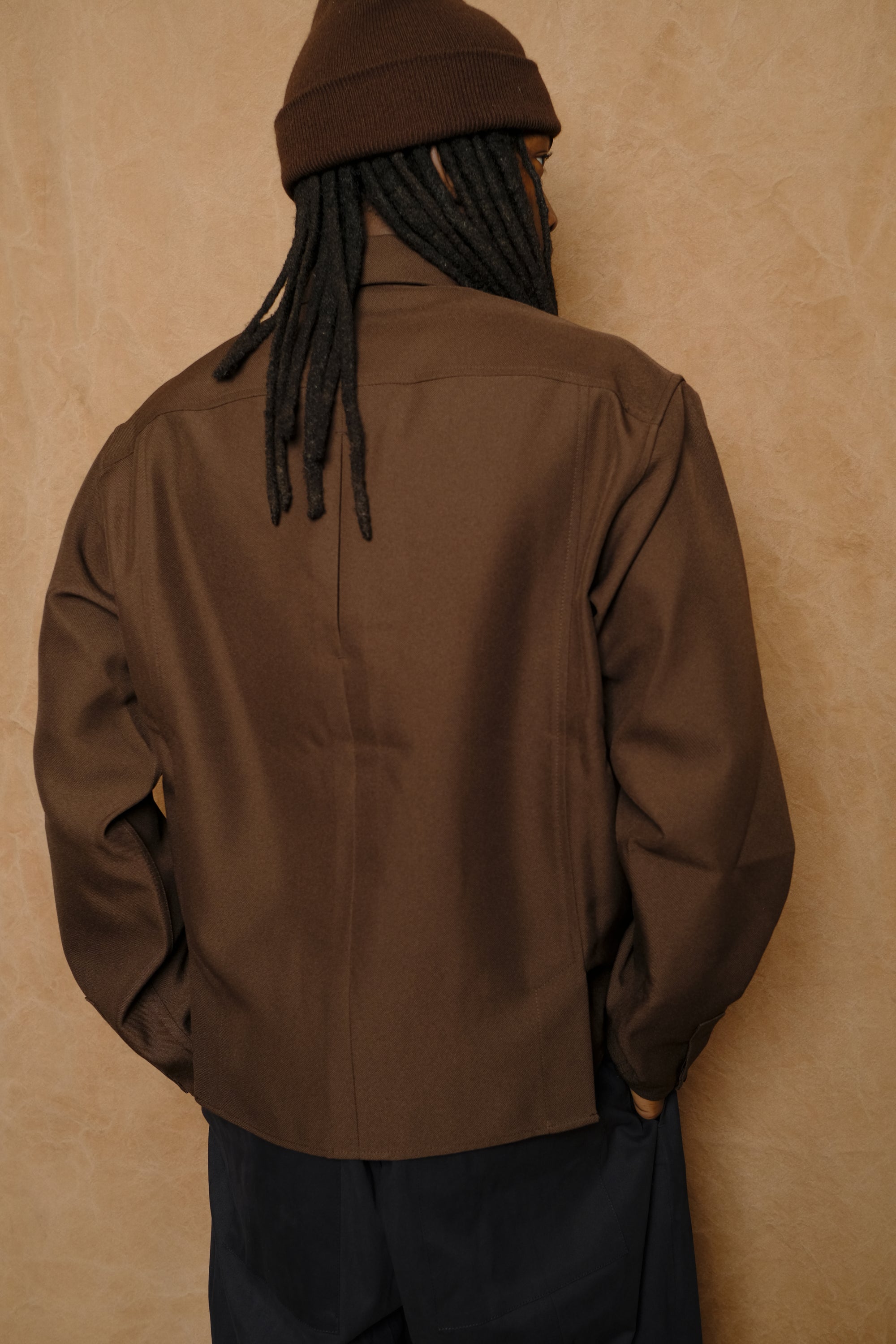 martial shirt in tobacco