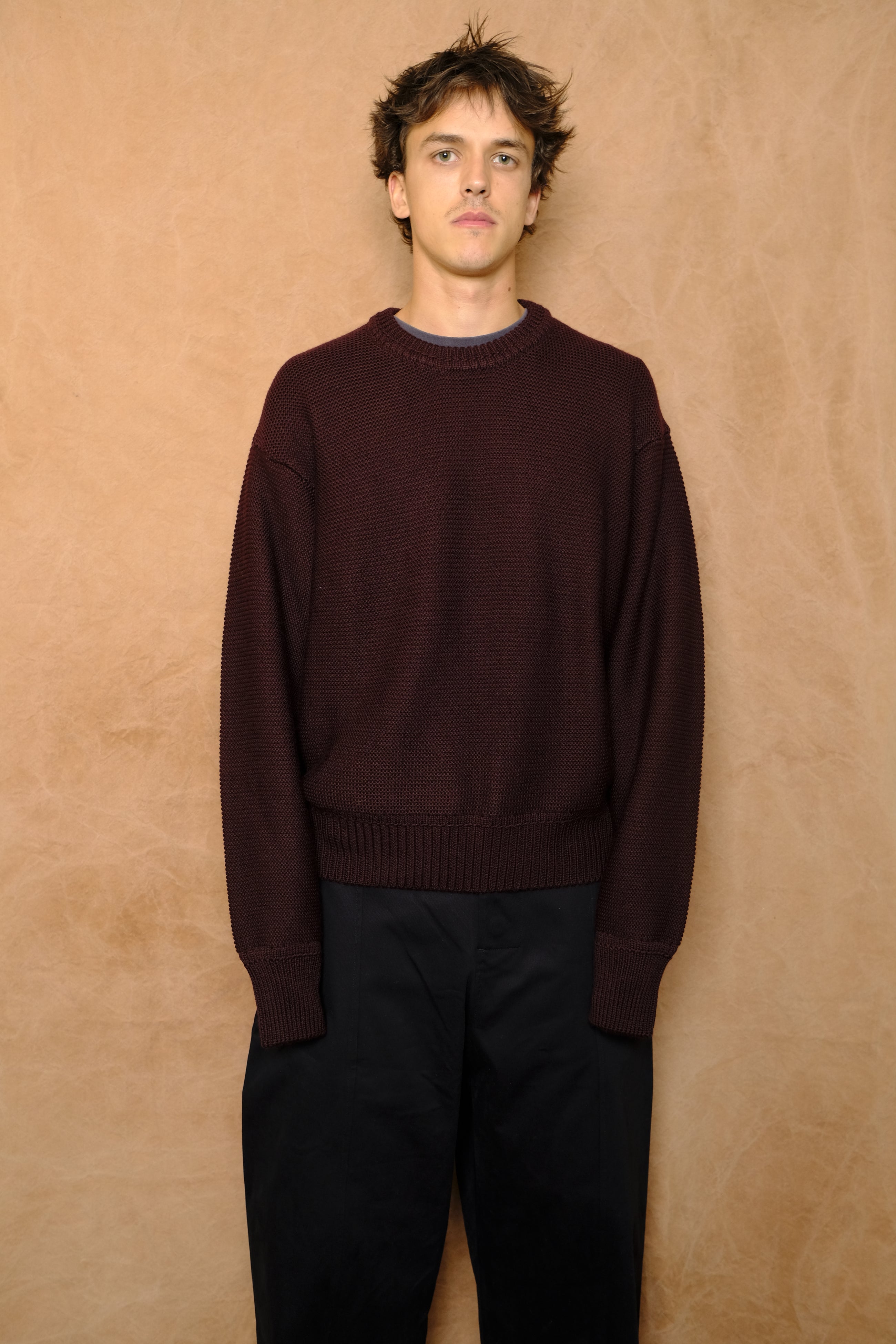 mackenzie knit in dark plum