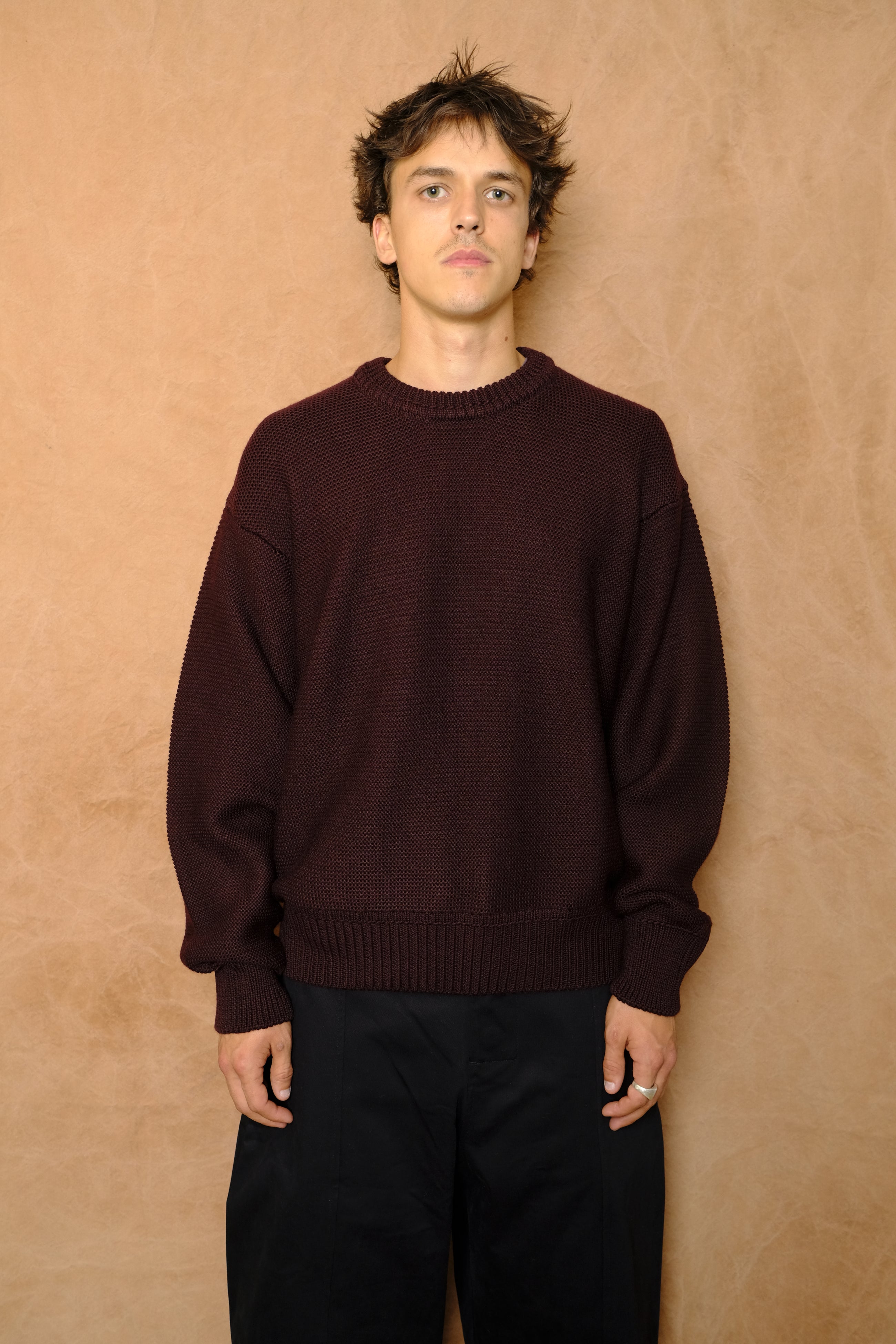 mackenzie knit in dark plum