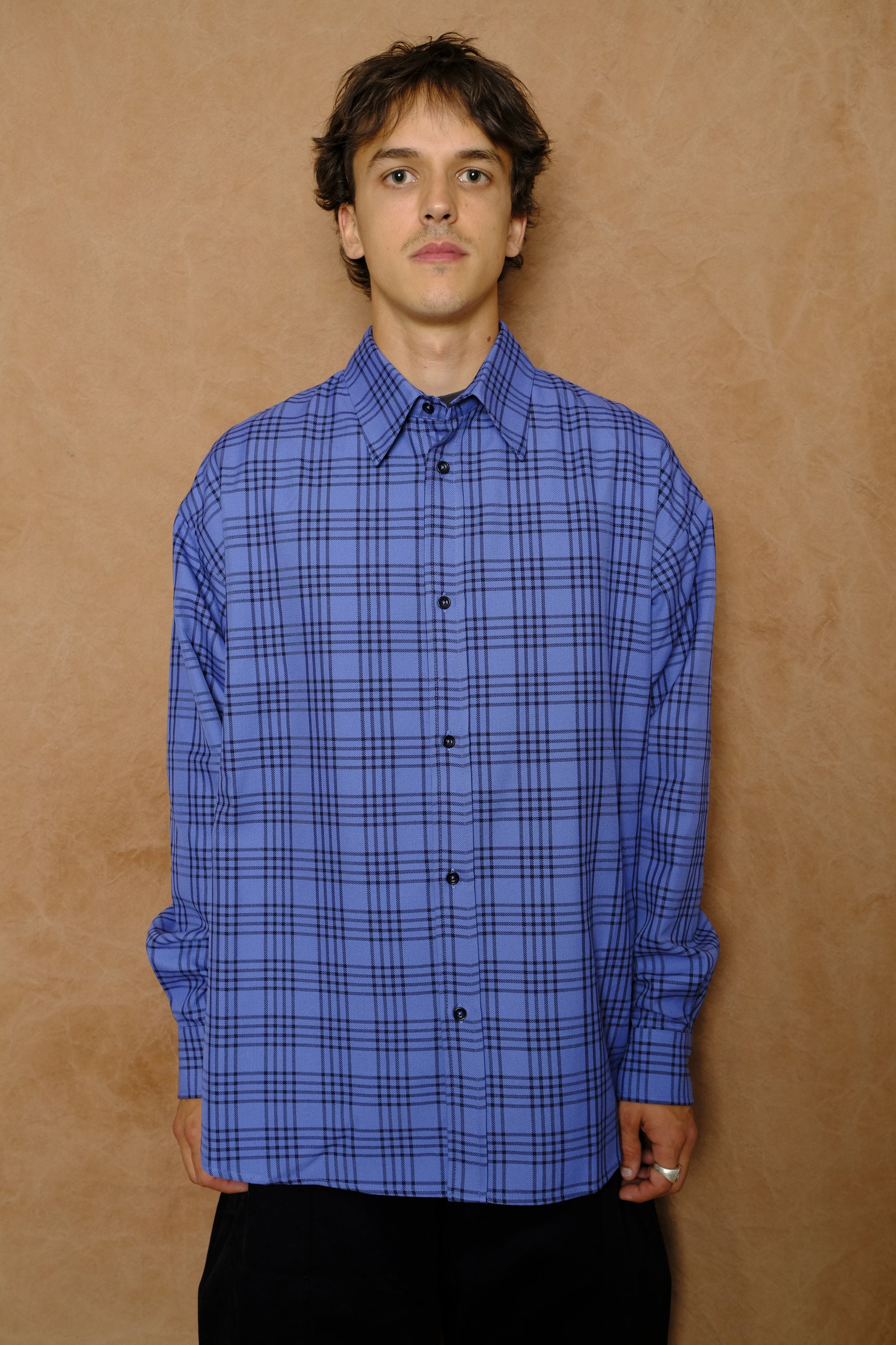 chisholm shirt in royal blue check
