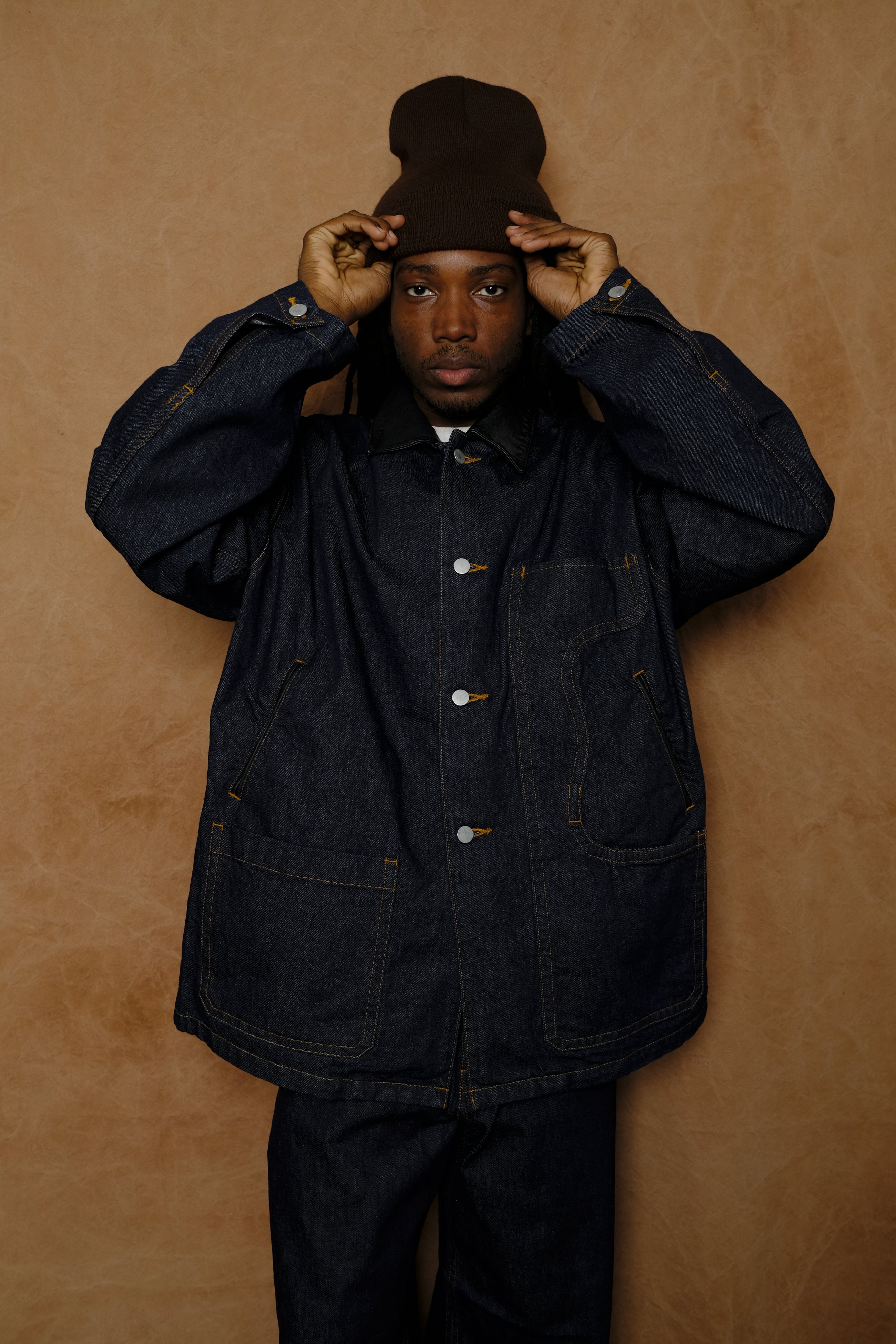 connected pockets denim jacket