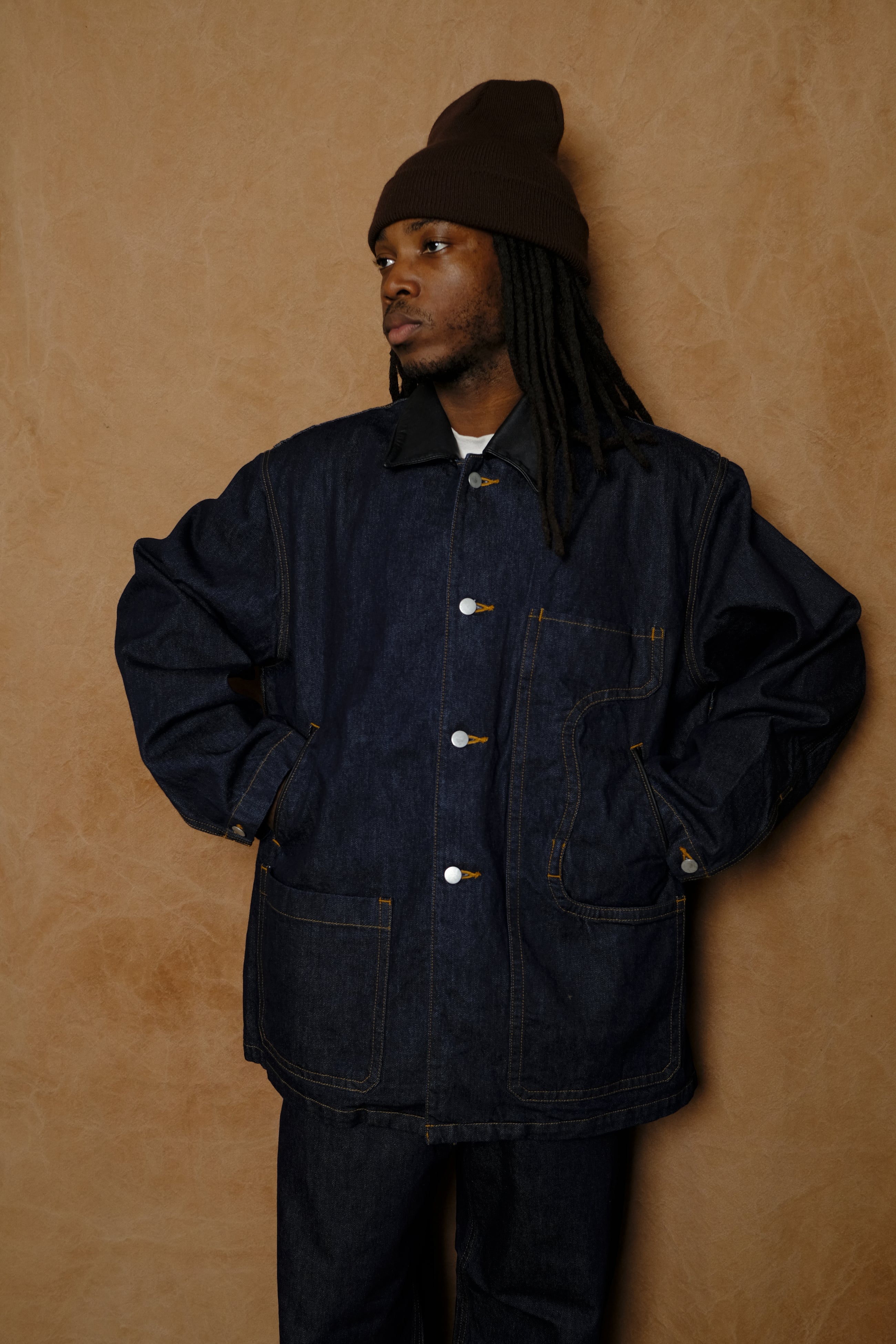 connected pockets denim jacket