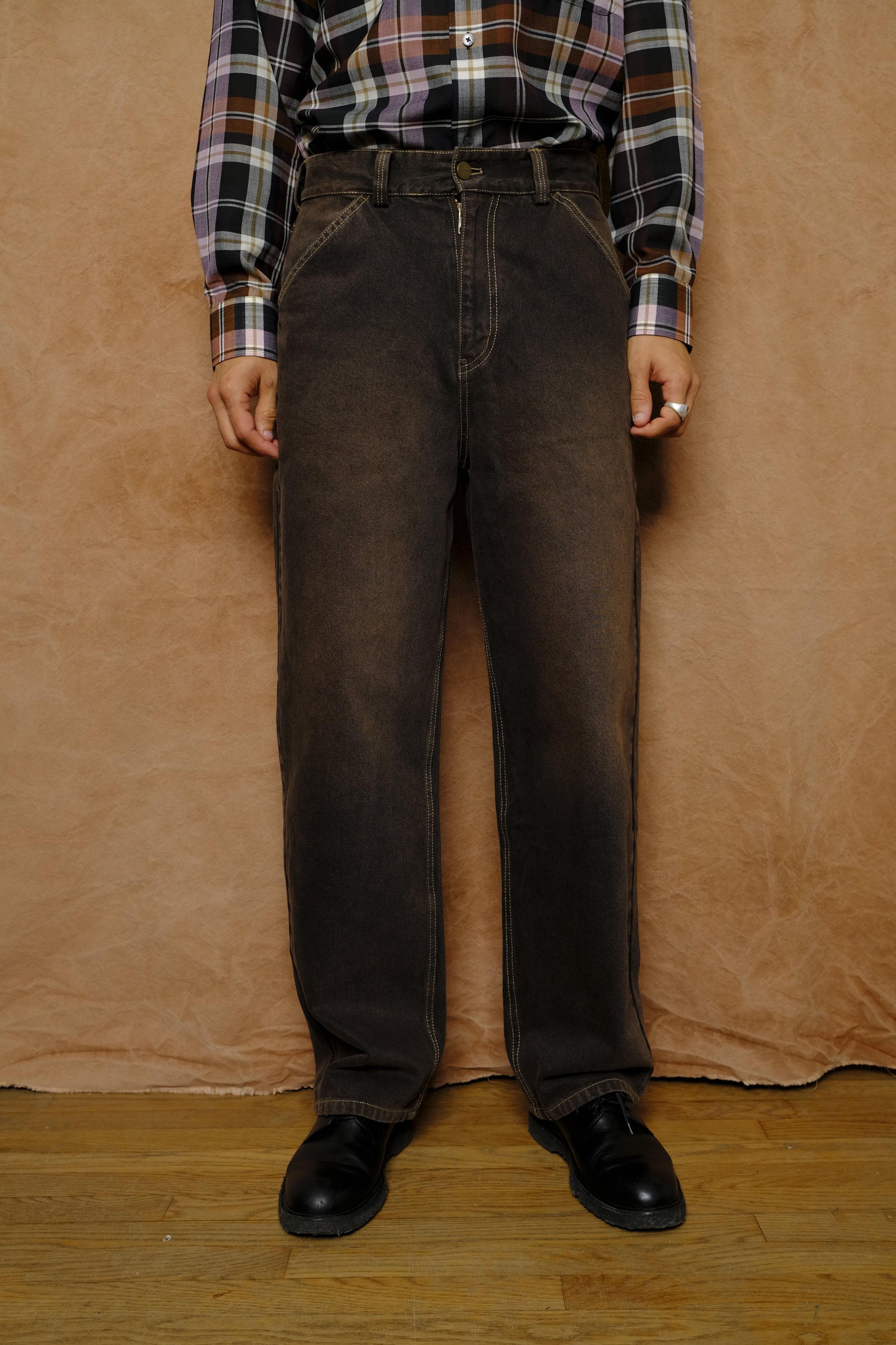 big ben jean in brown overdye