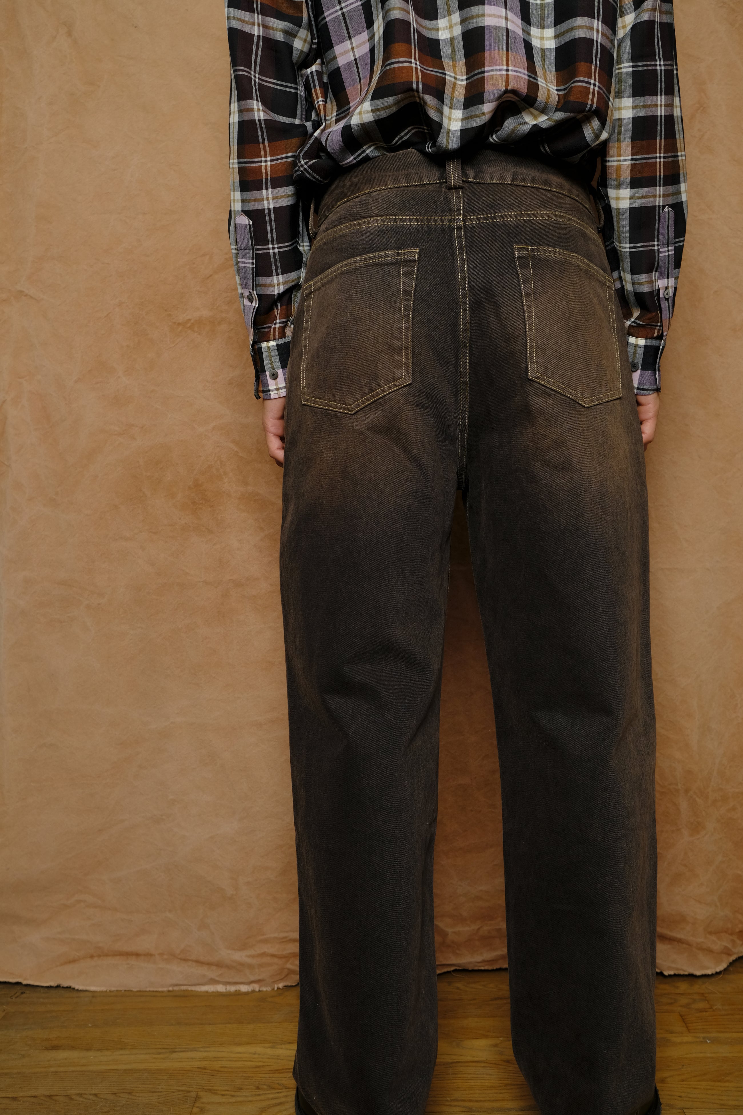 big ben jean in brown overdye