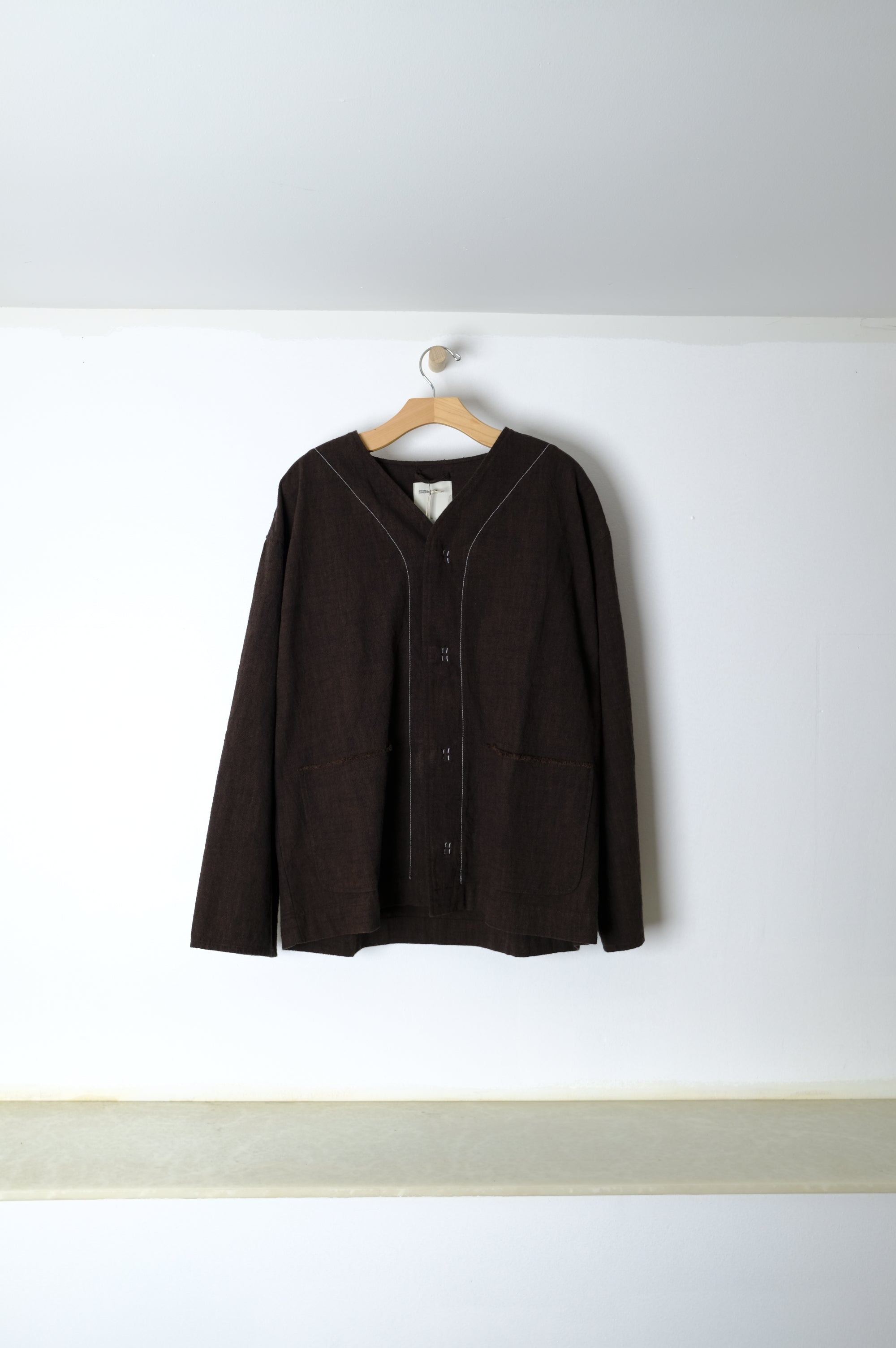 baseball collar layer - speckled brown
