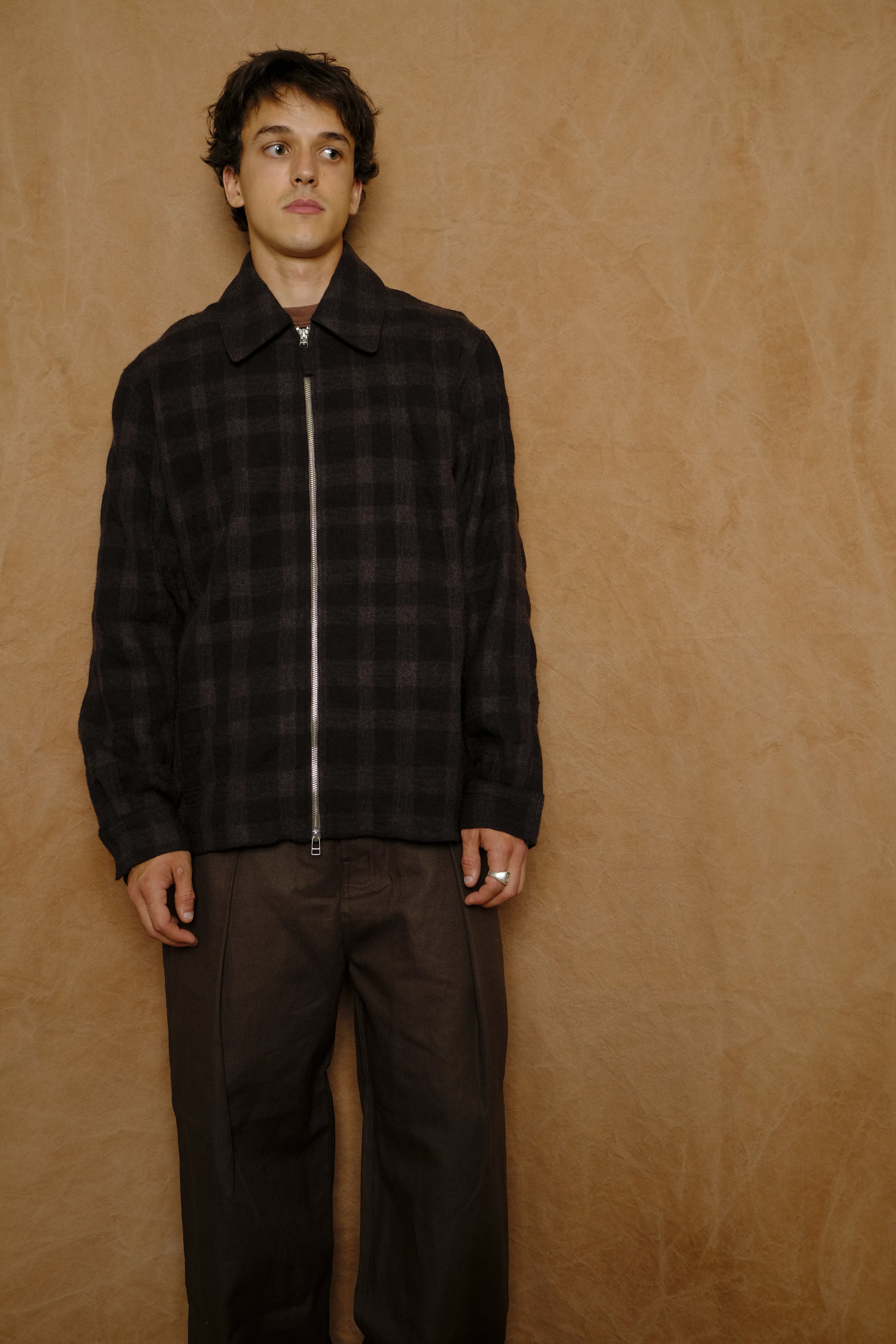 loon jacket in dark brown