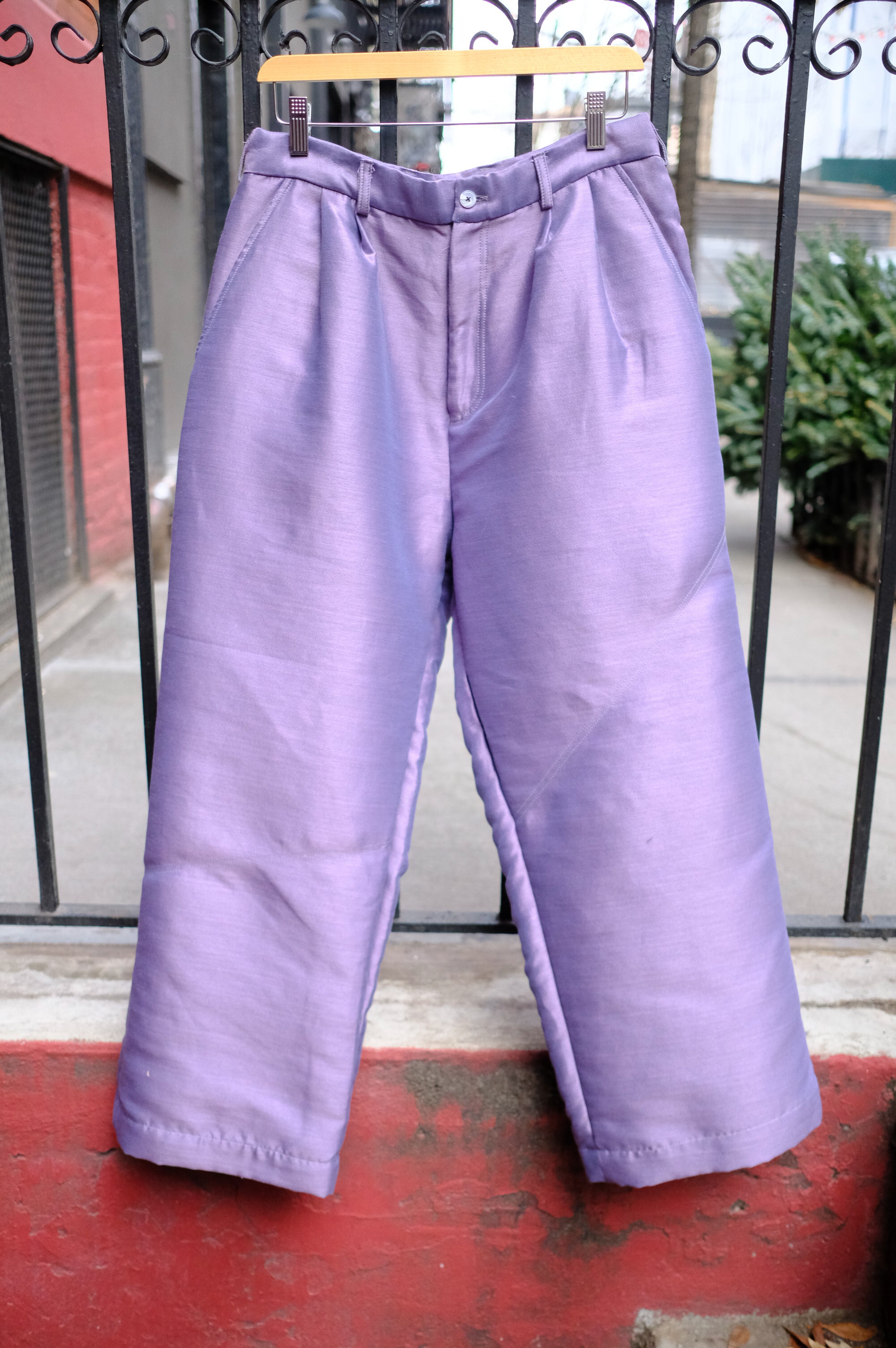 purple irredescent easy pant