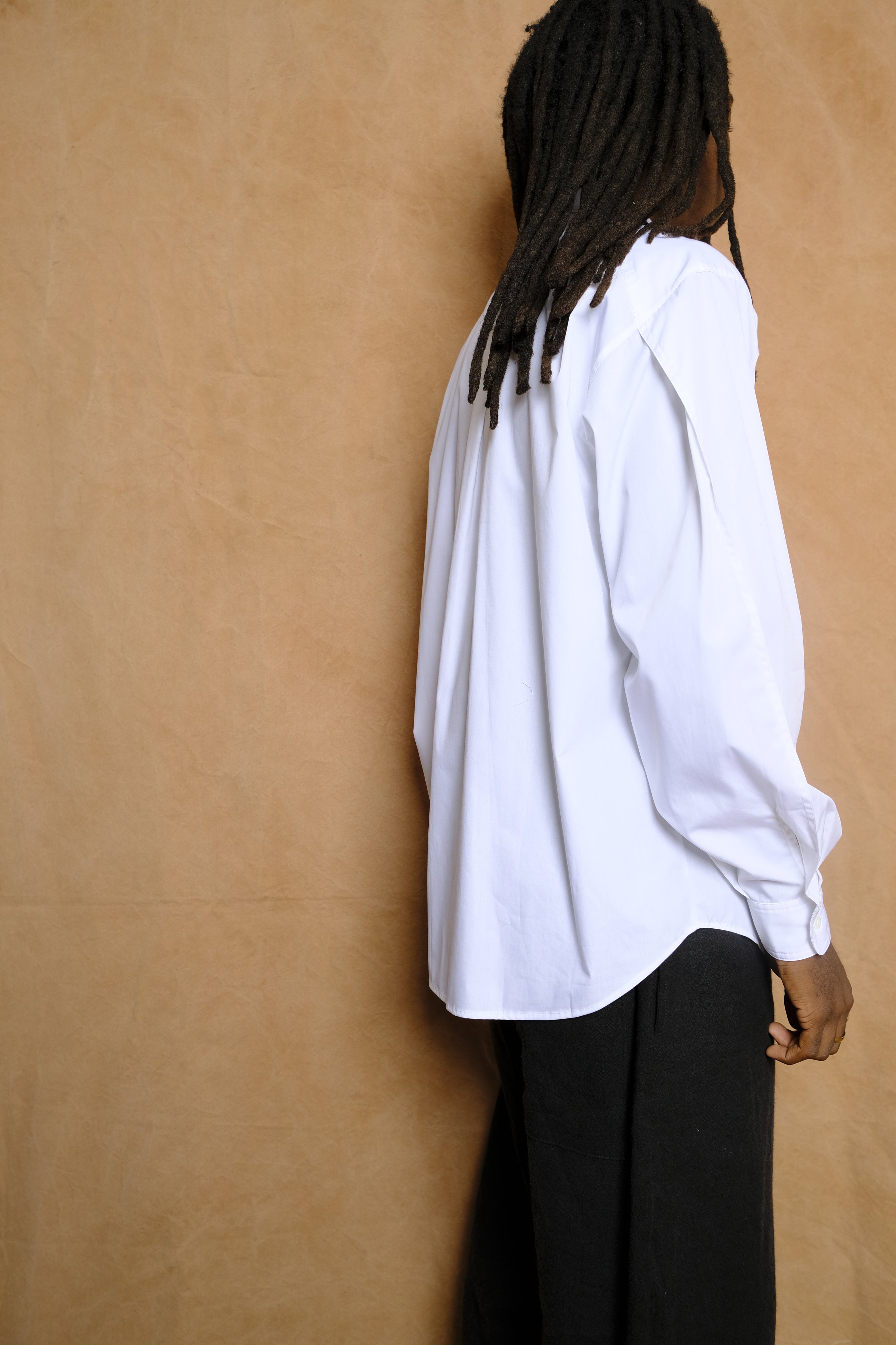 the montana shirt in white cotton poplin
