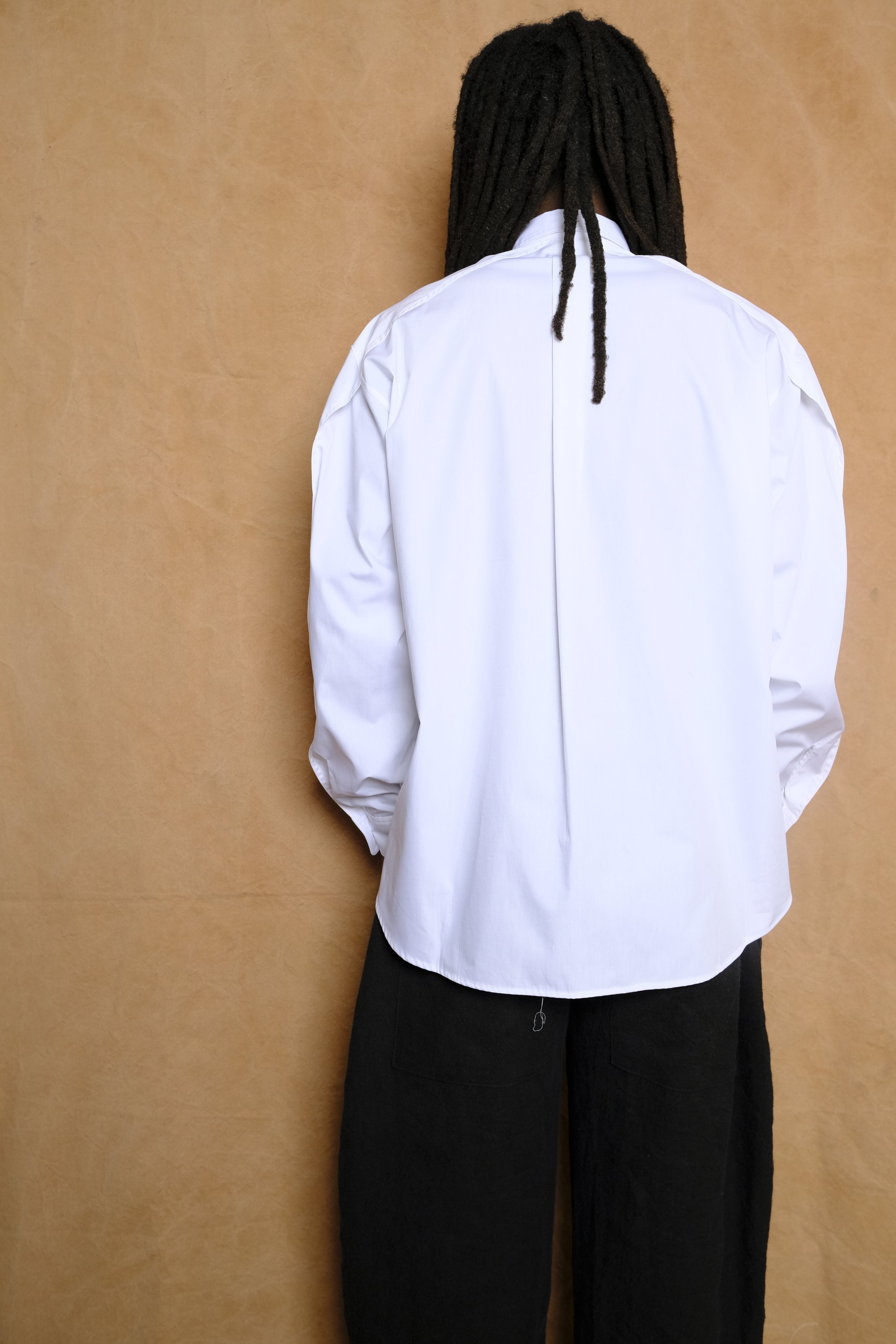 the montana shirt in white cotton poplin