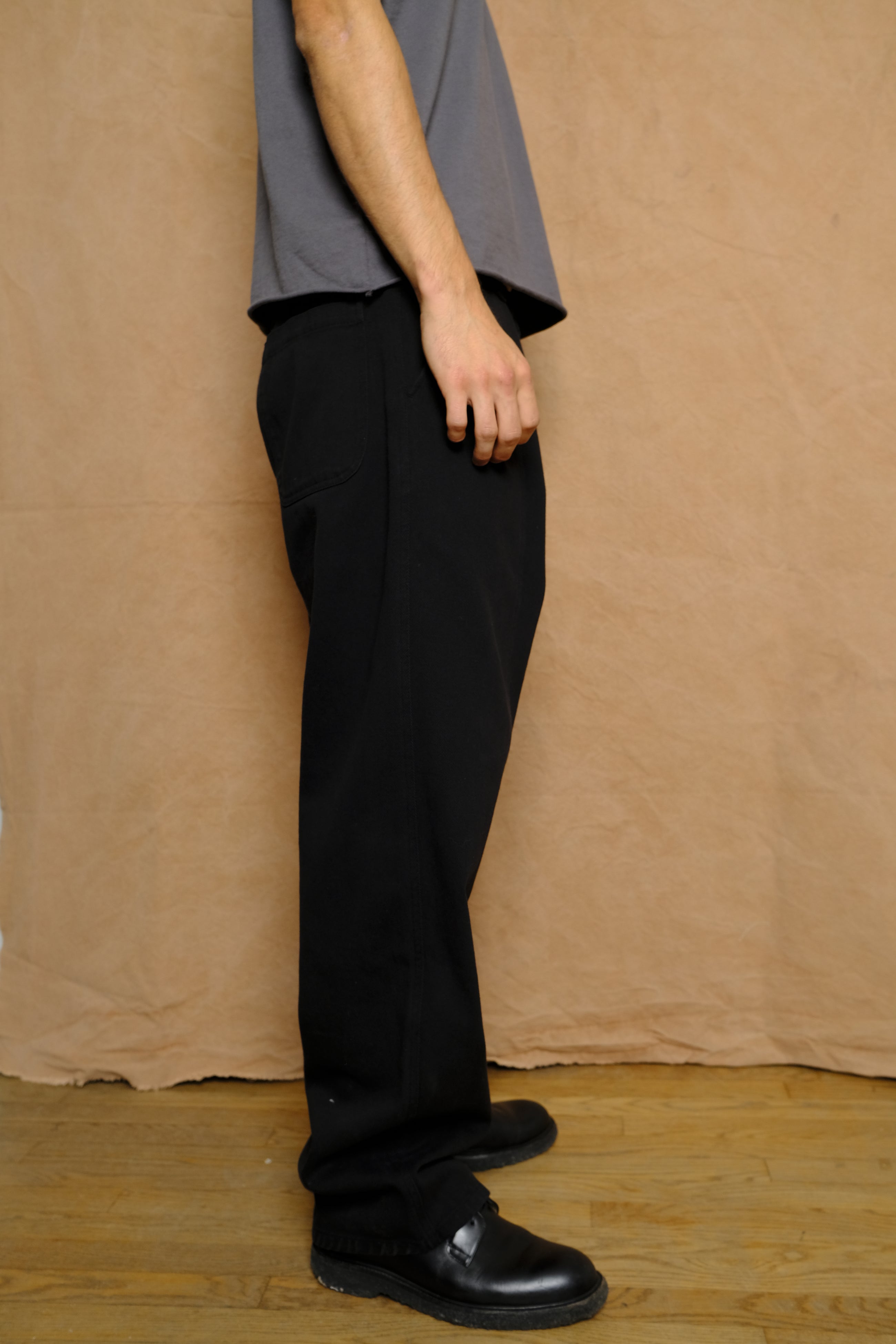 big pants in black seam