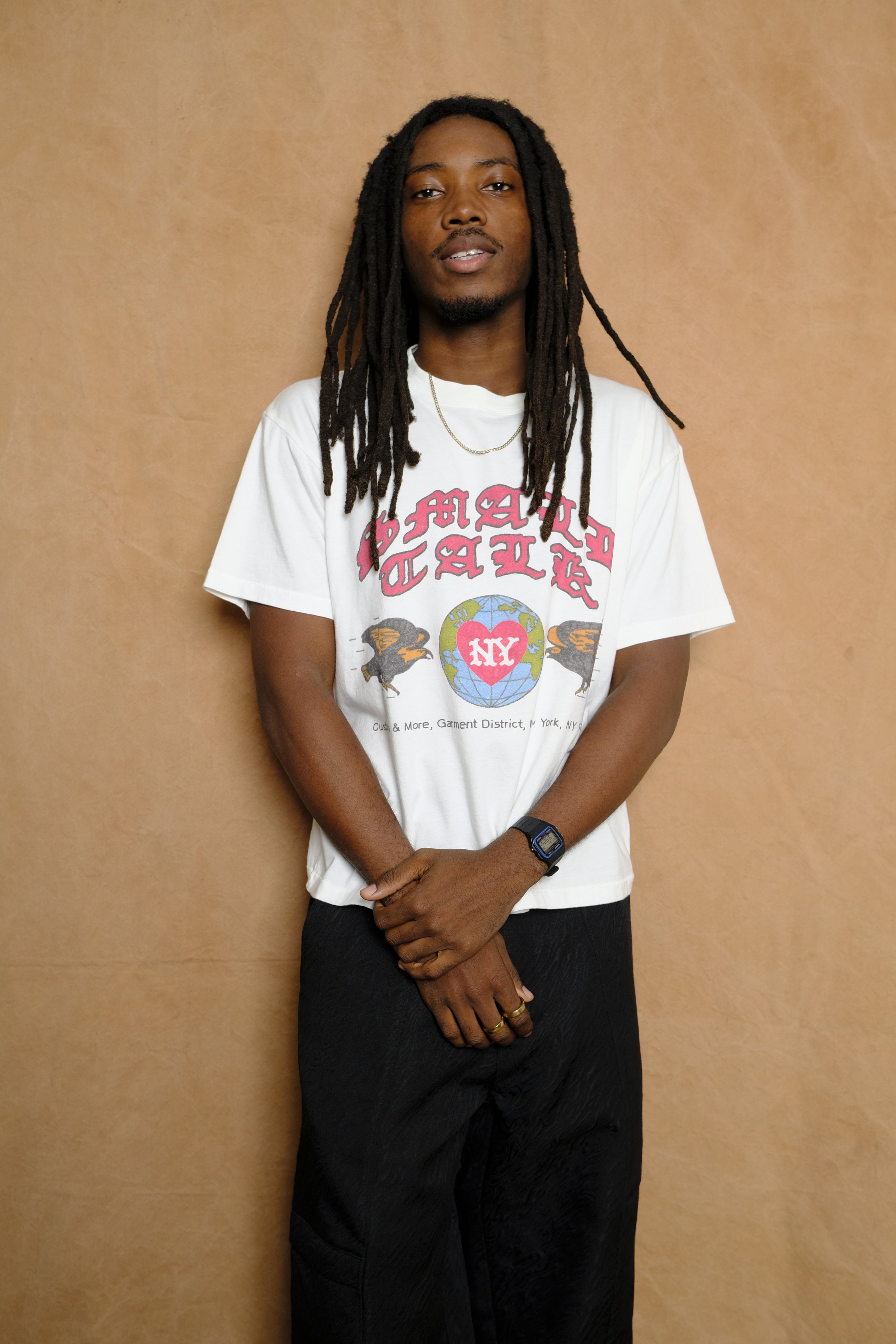 s/s tee in eagle world hand drawn jersey