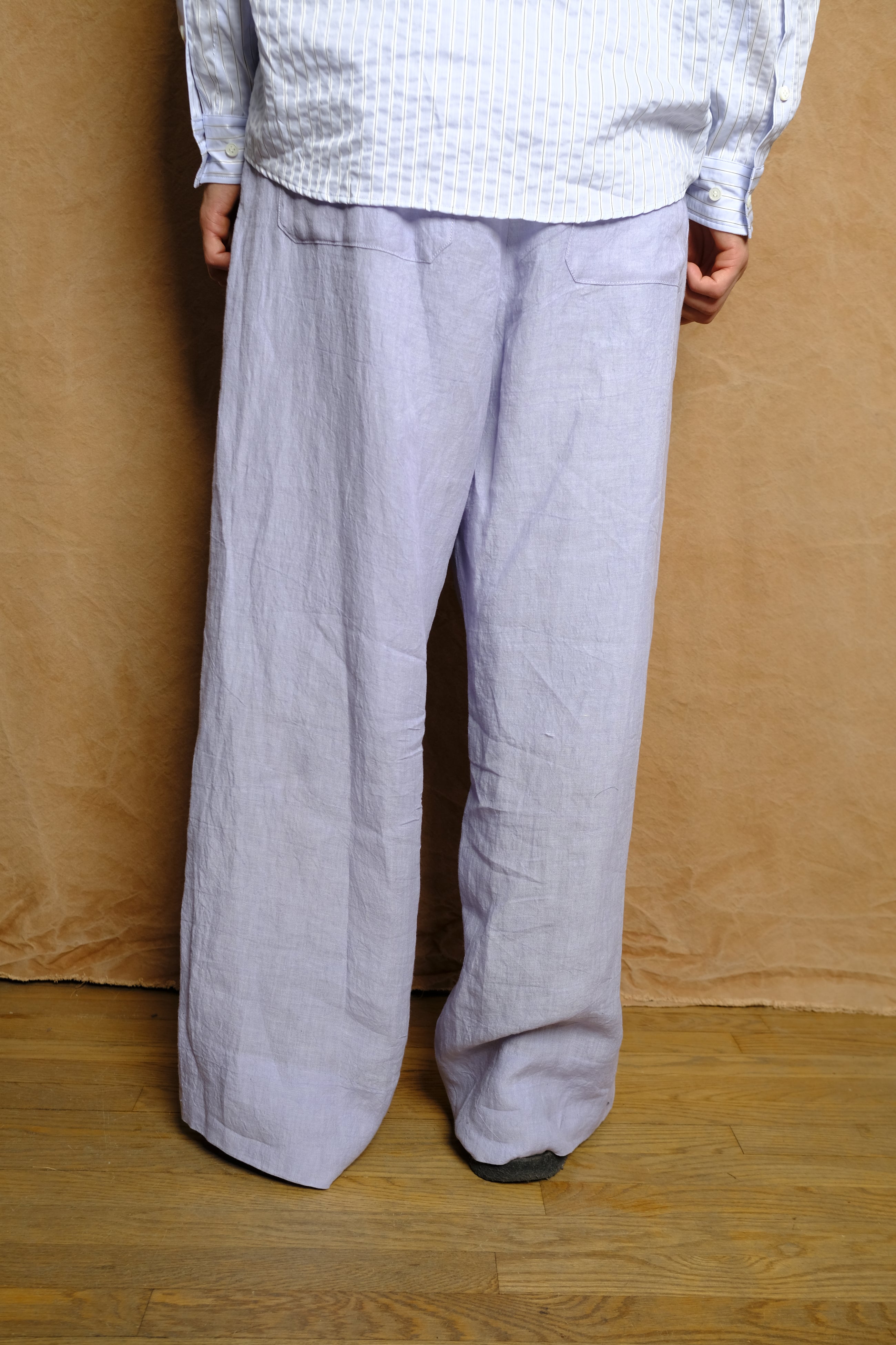 judo trousers in purple linen