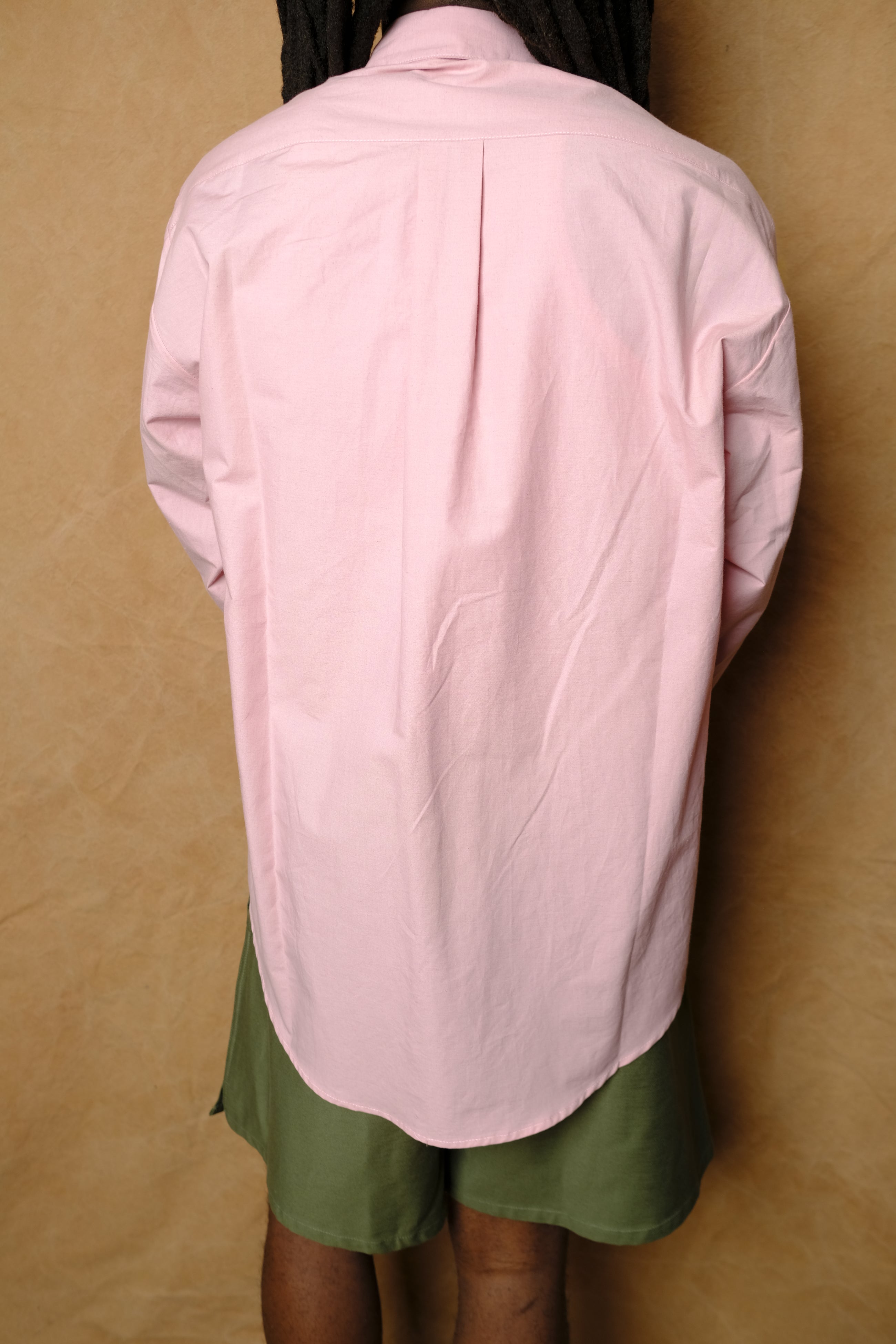 office shirt in bubblegum pink typewriter