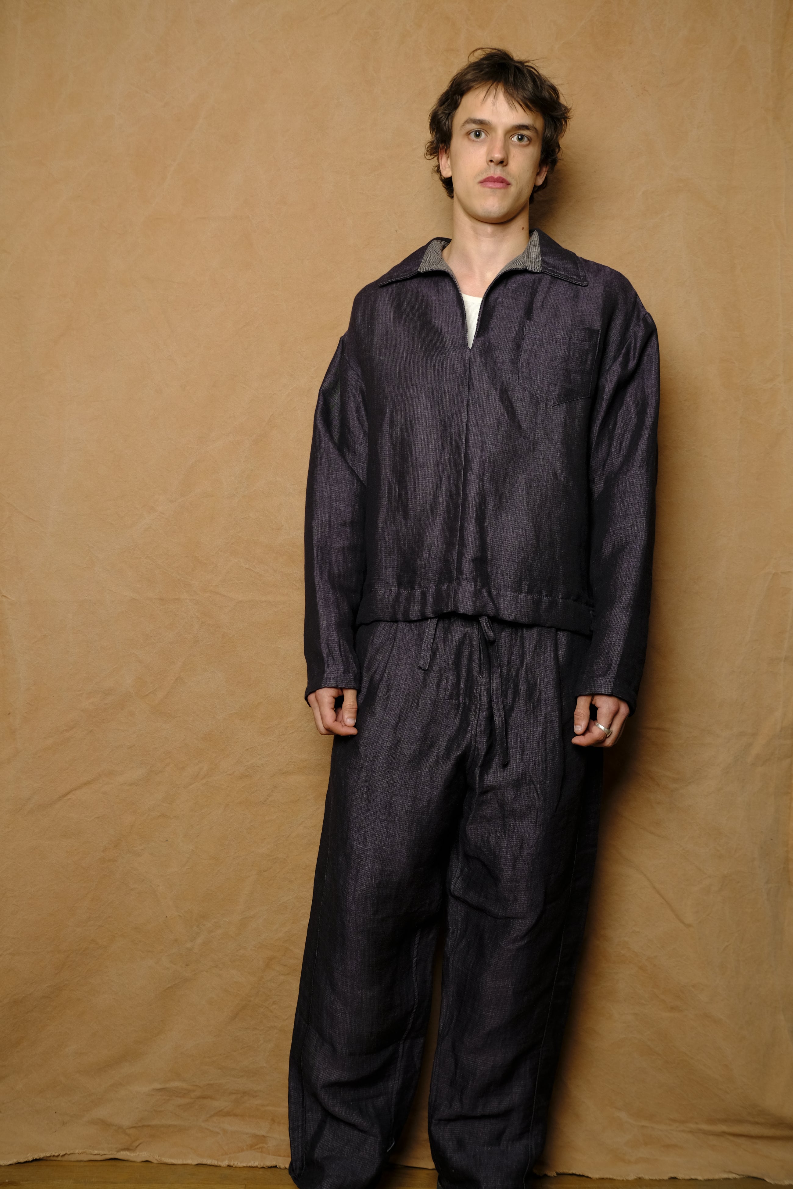50/50 smock pullover in purple