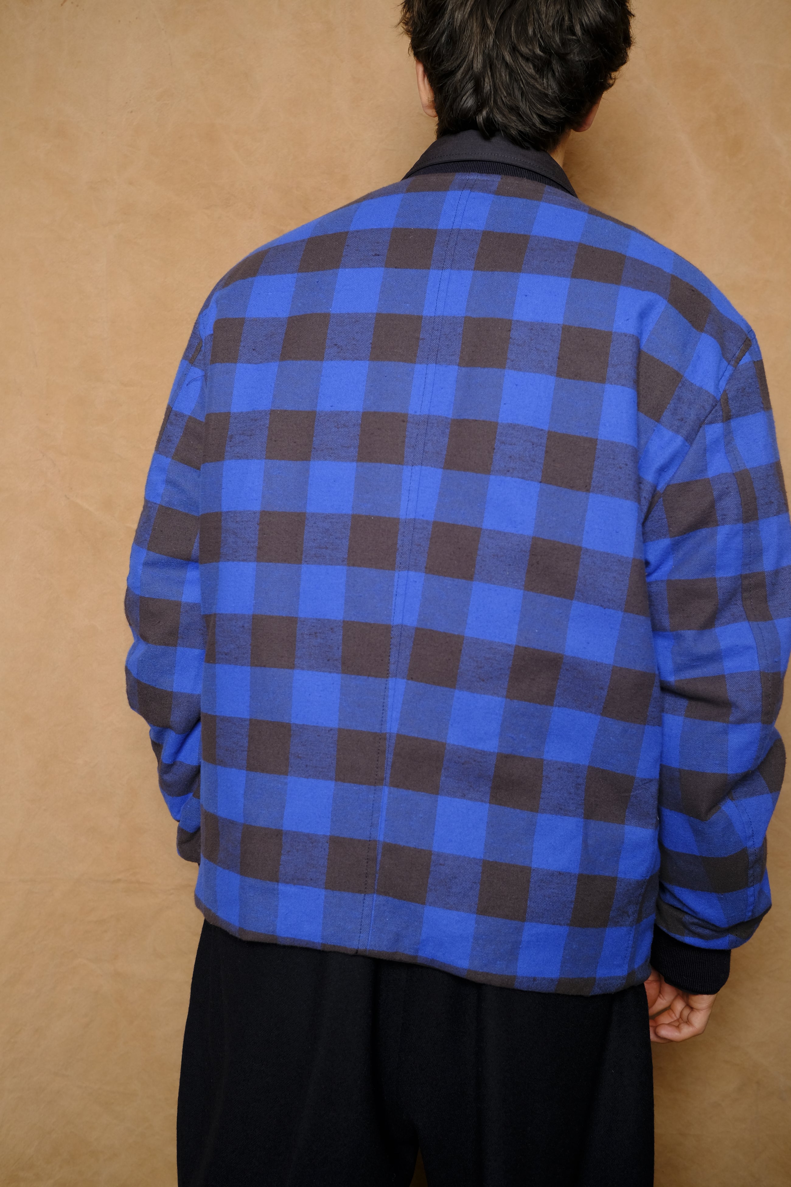 reversible blouson in buffalo check