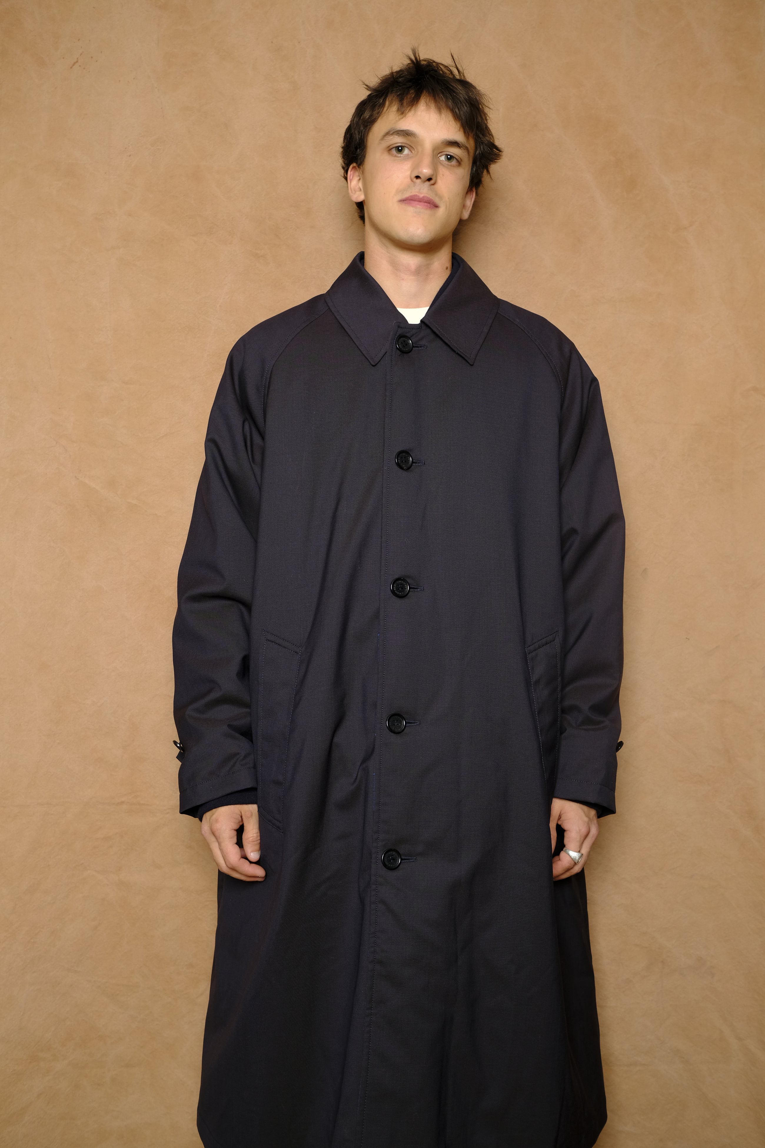 reversible bal collar coat in buffalo check