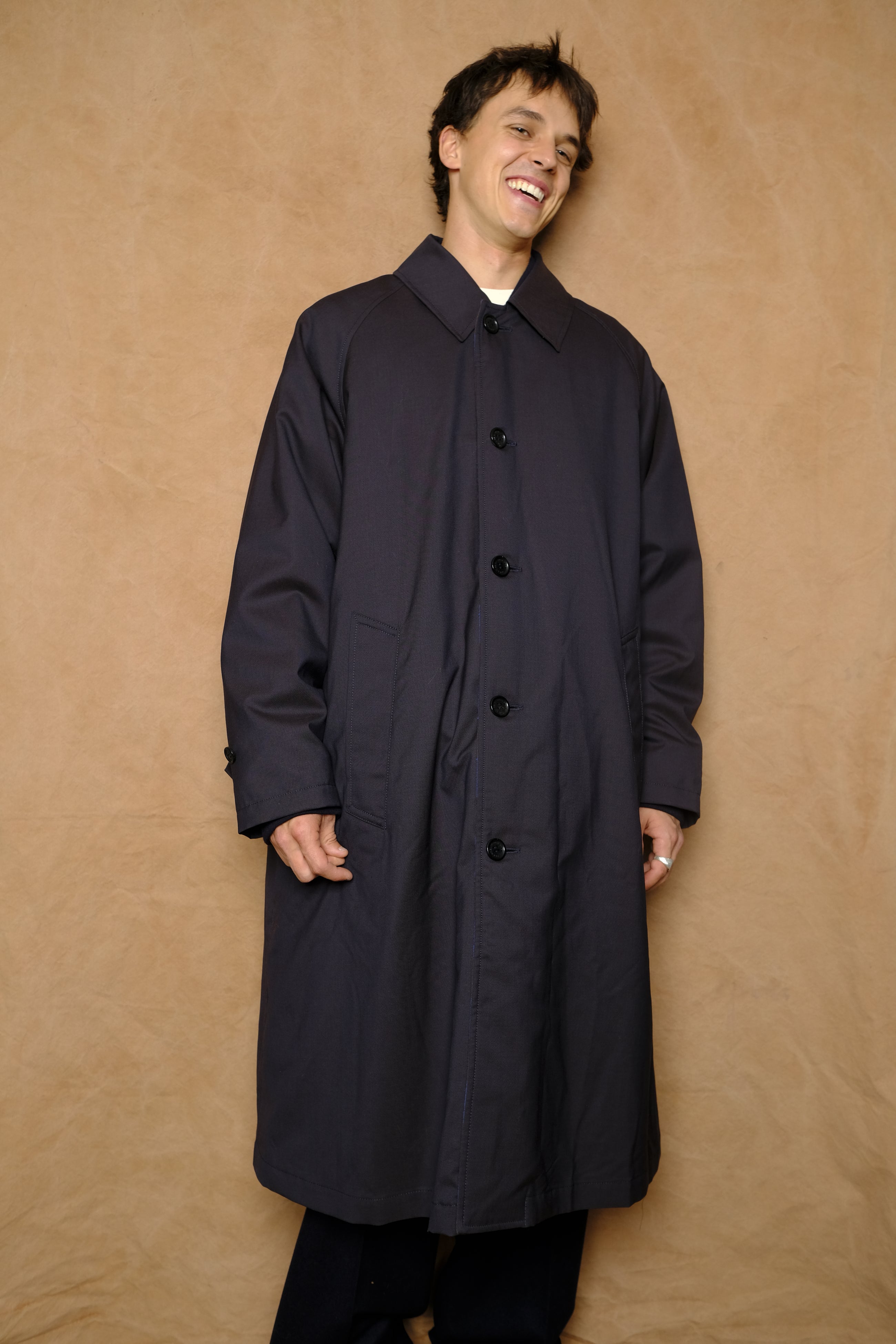 reversible bal collar coat in buffalo check
