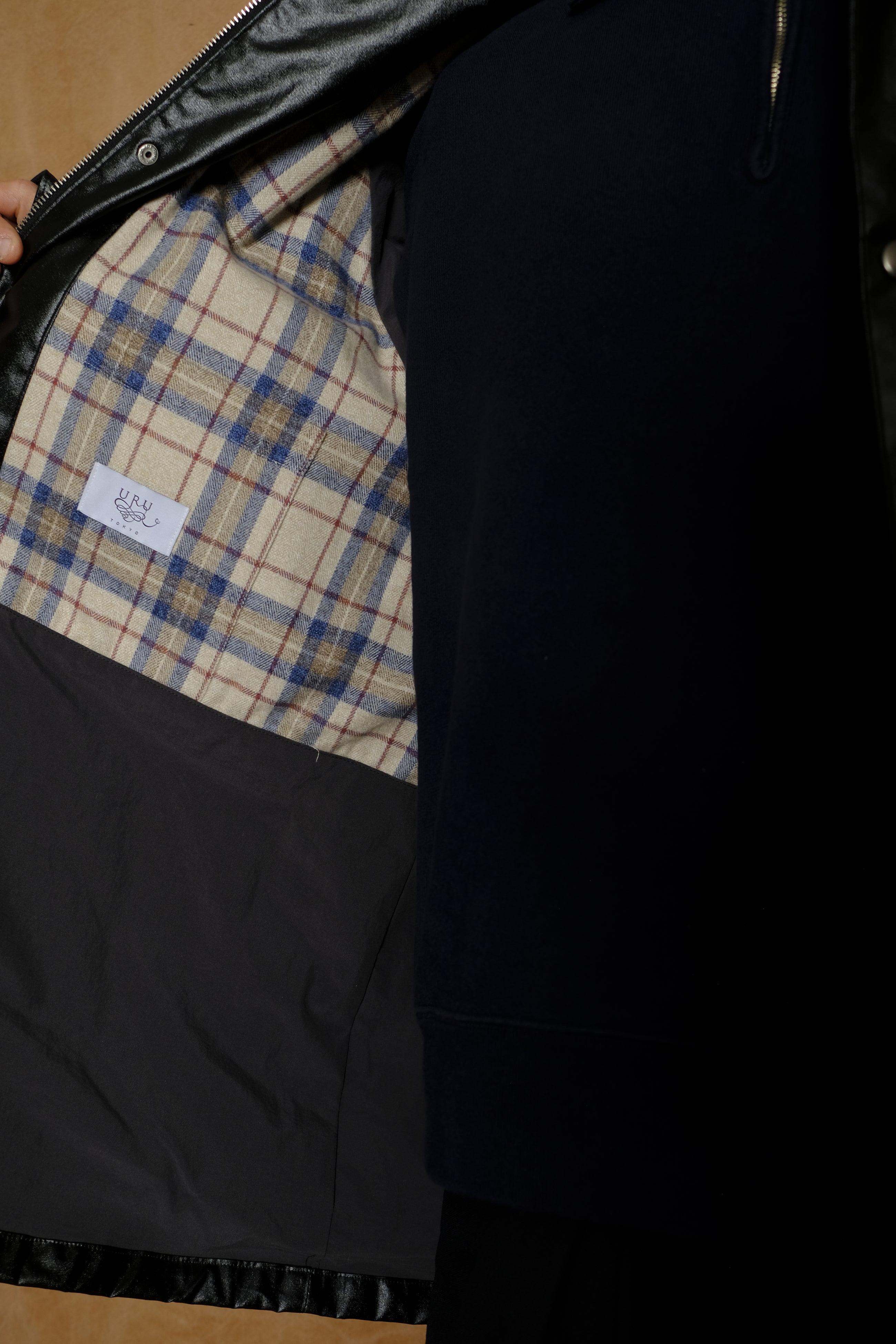 cotton poplin hunting jacket in black