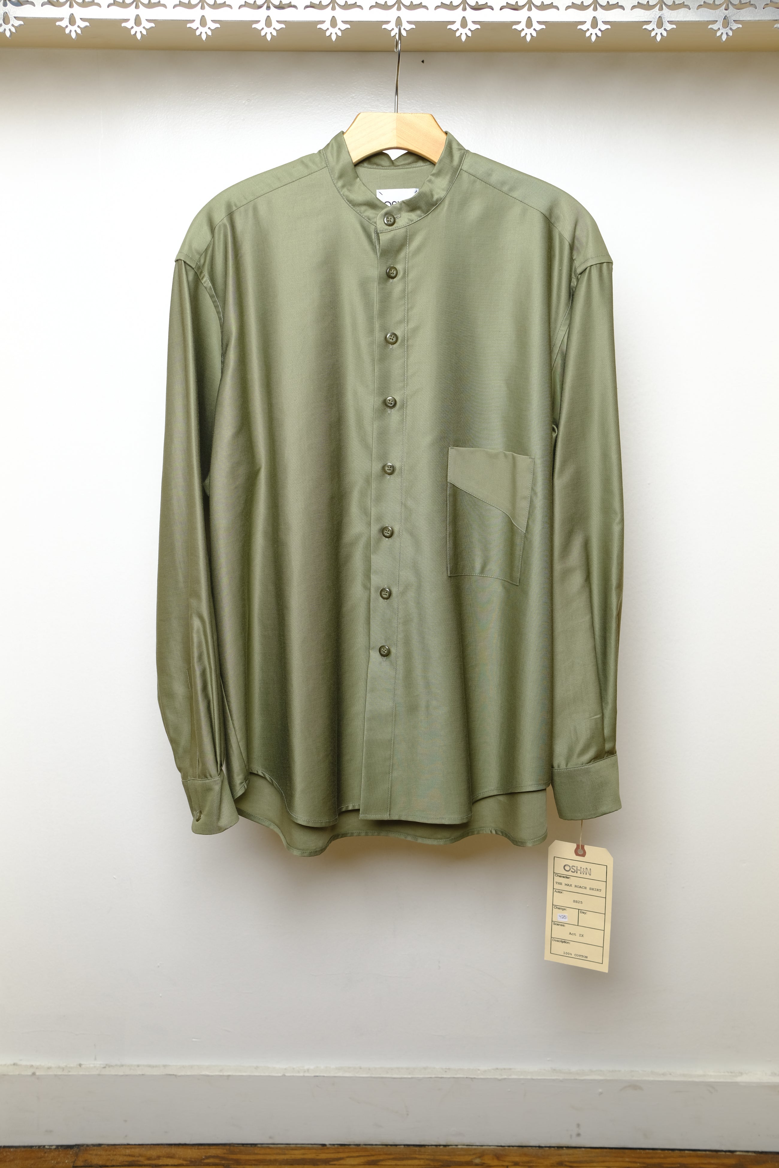 max roach shirt in cotton twill