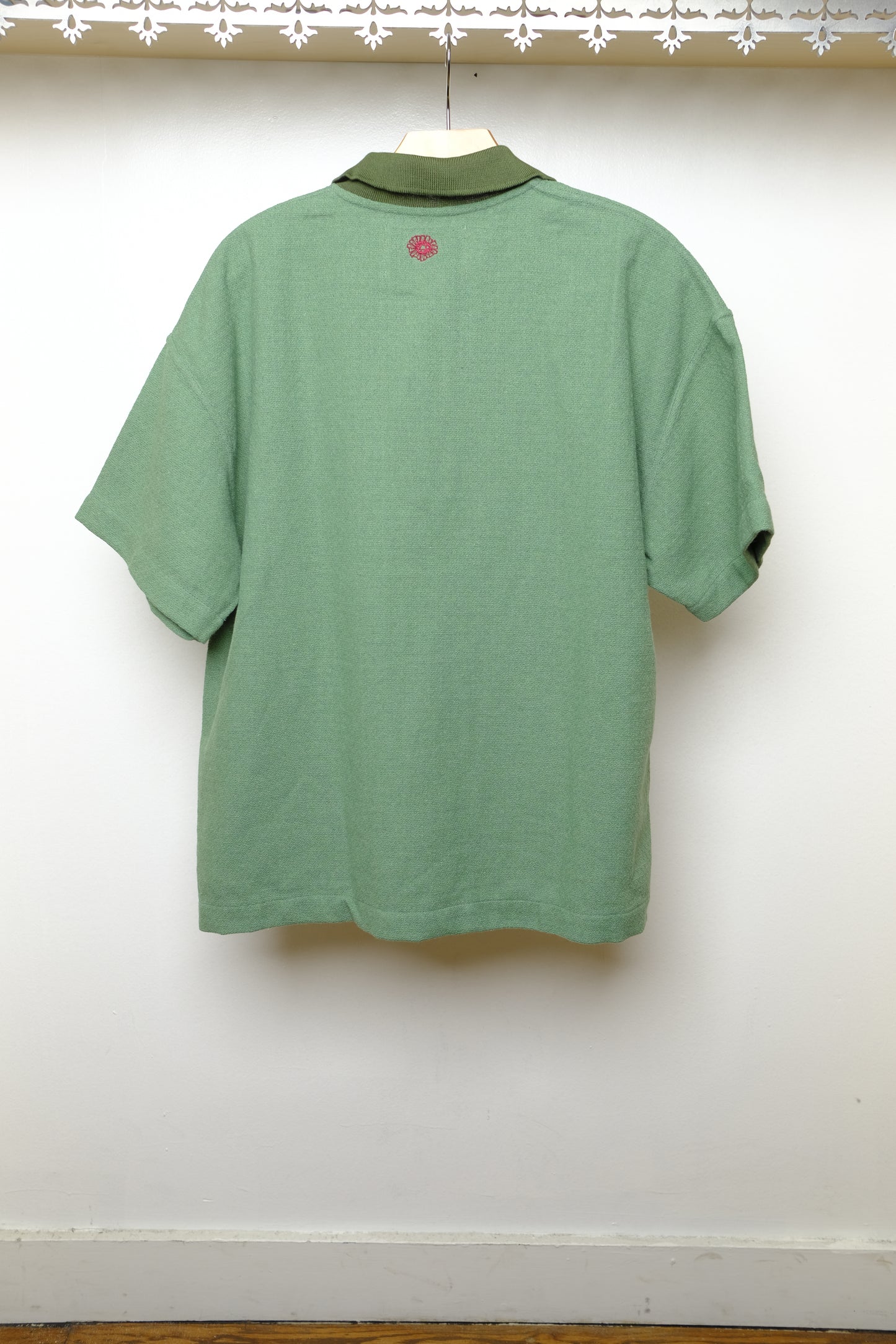 solstice textured polo in green