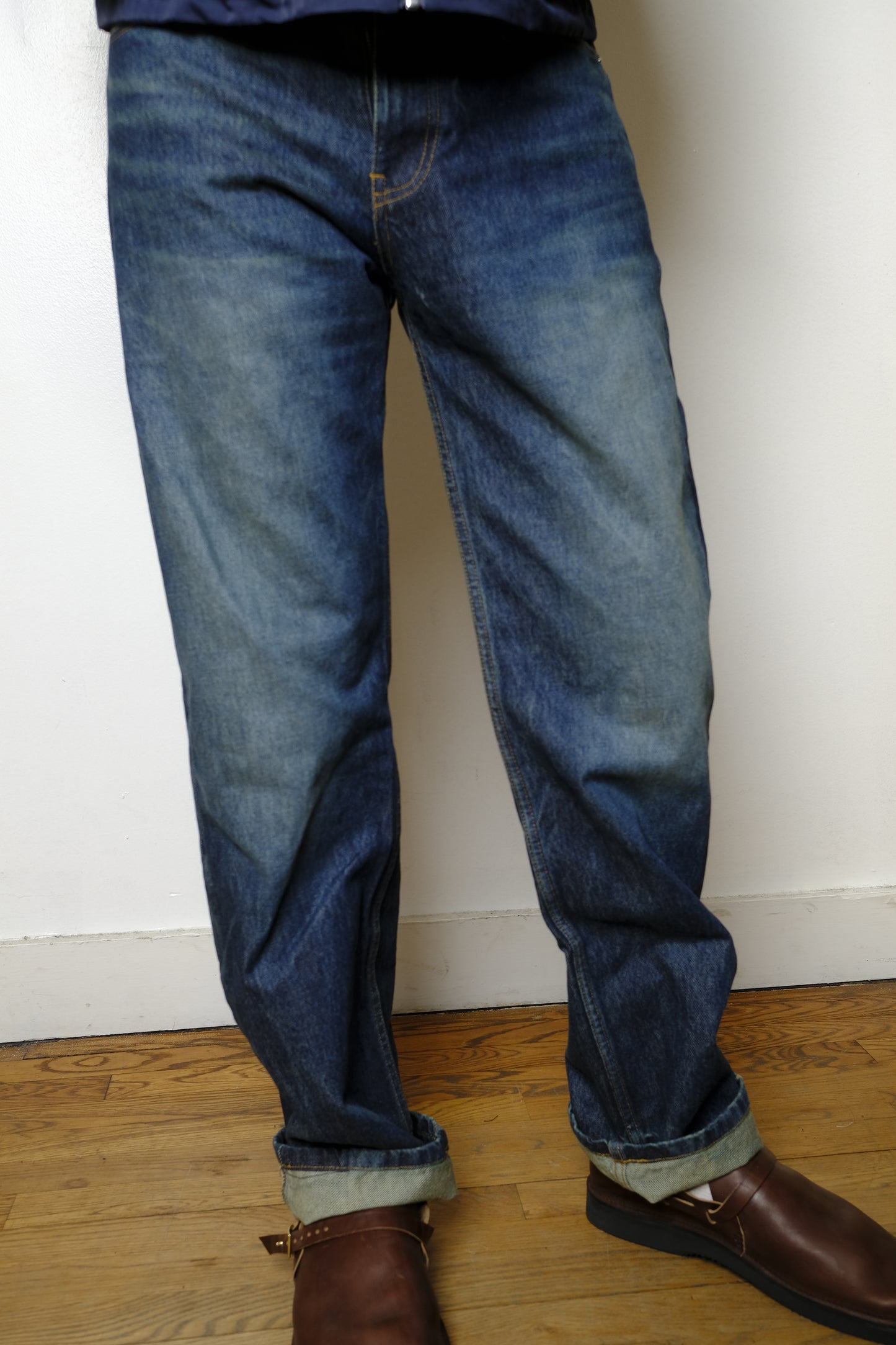 1947 denim in washed blue