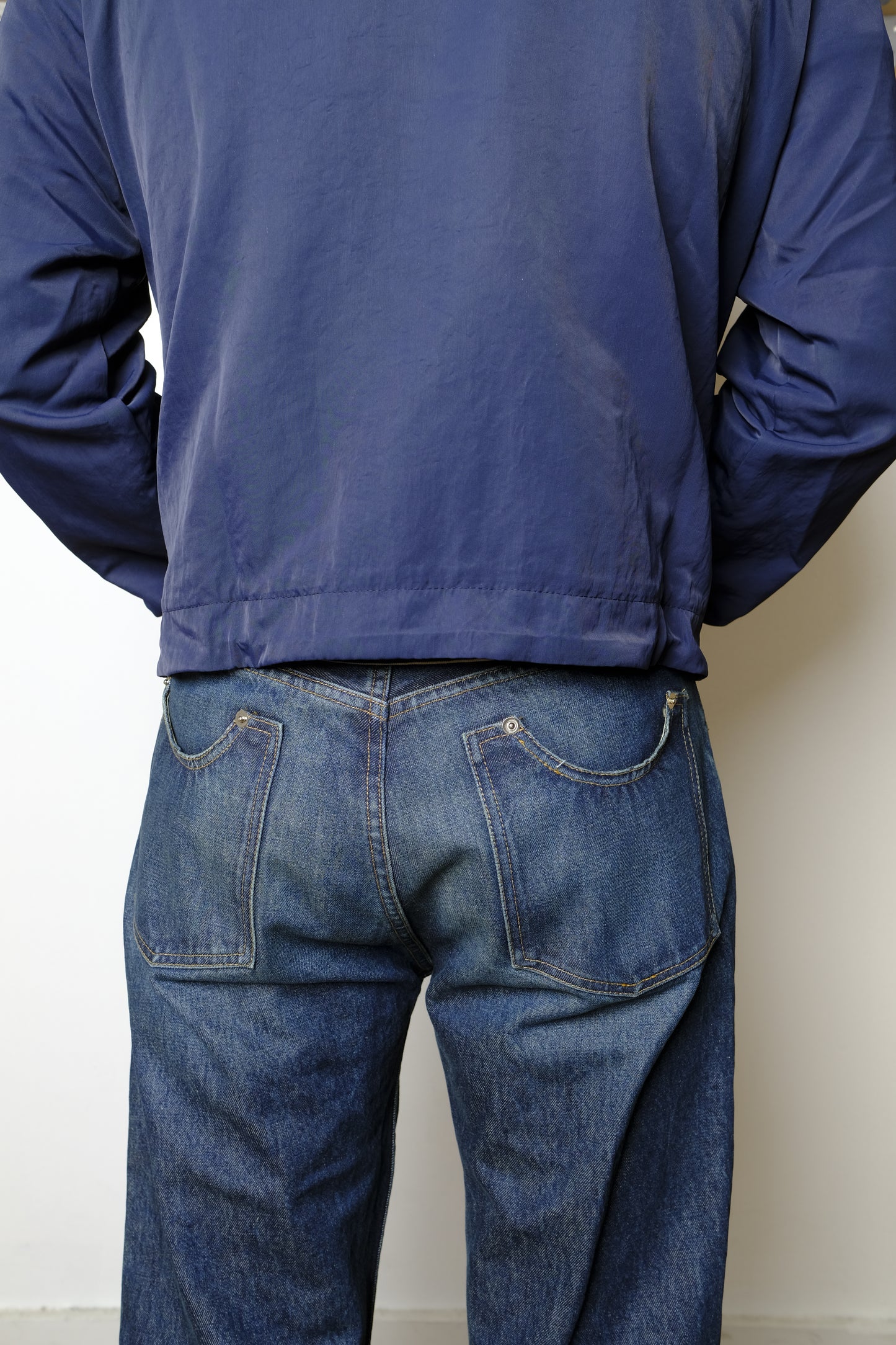 1947 denim in washed blue