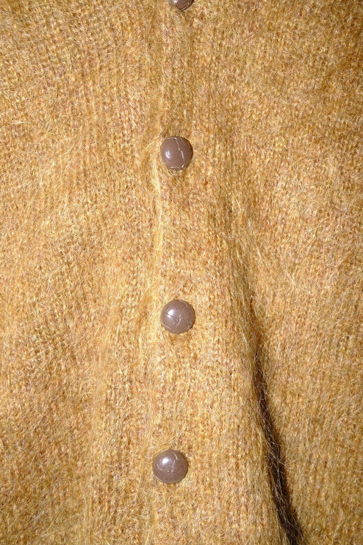 hand knit mohair cardigan