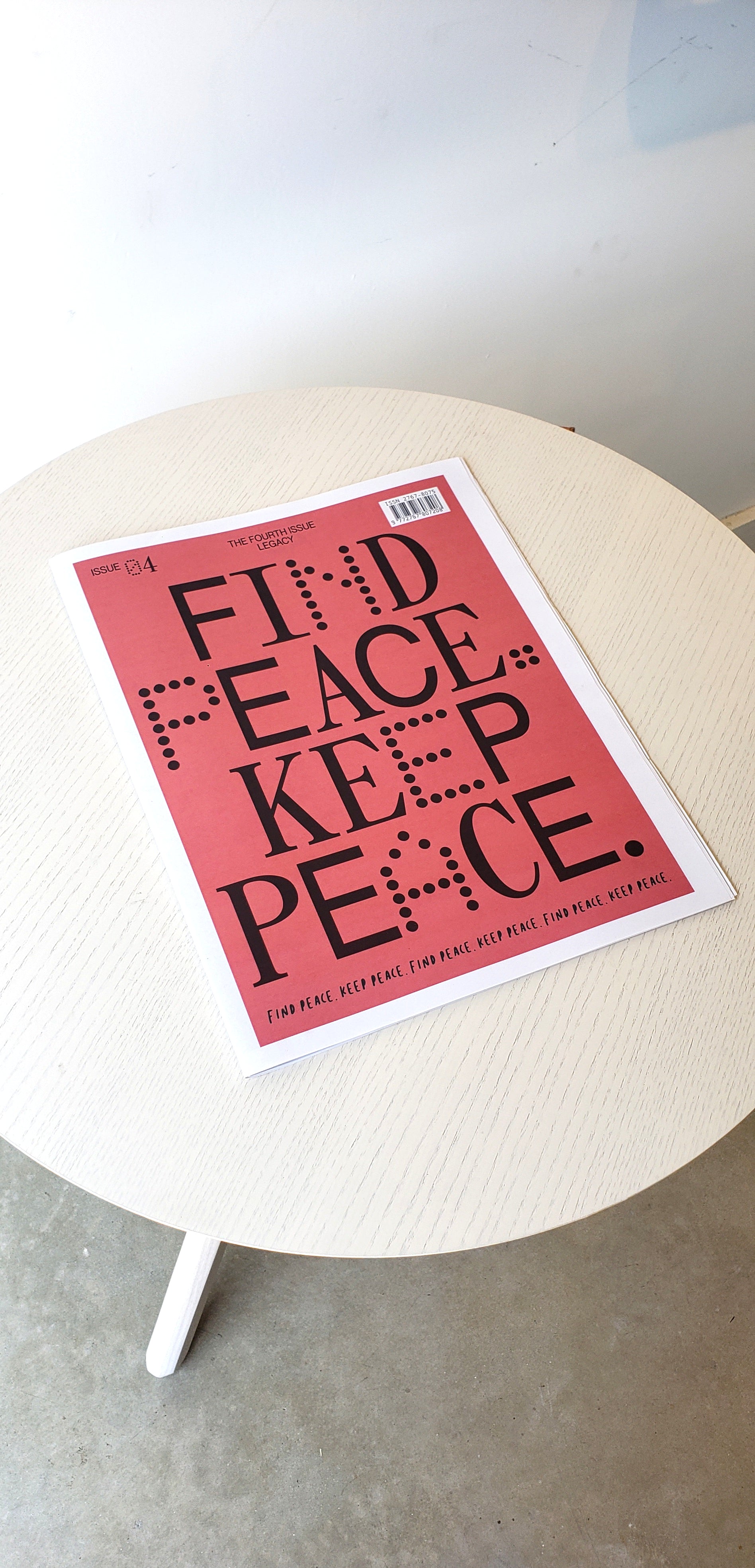 "find peace. keep peace." - the third issue