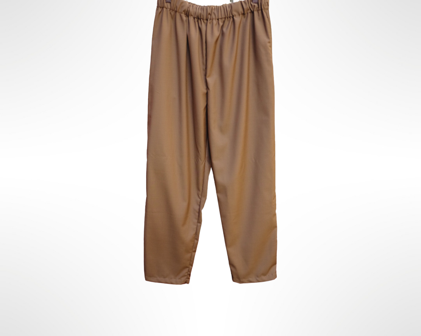 office pant - chocolate tropical wool