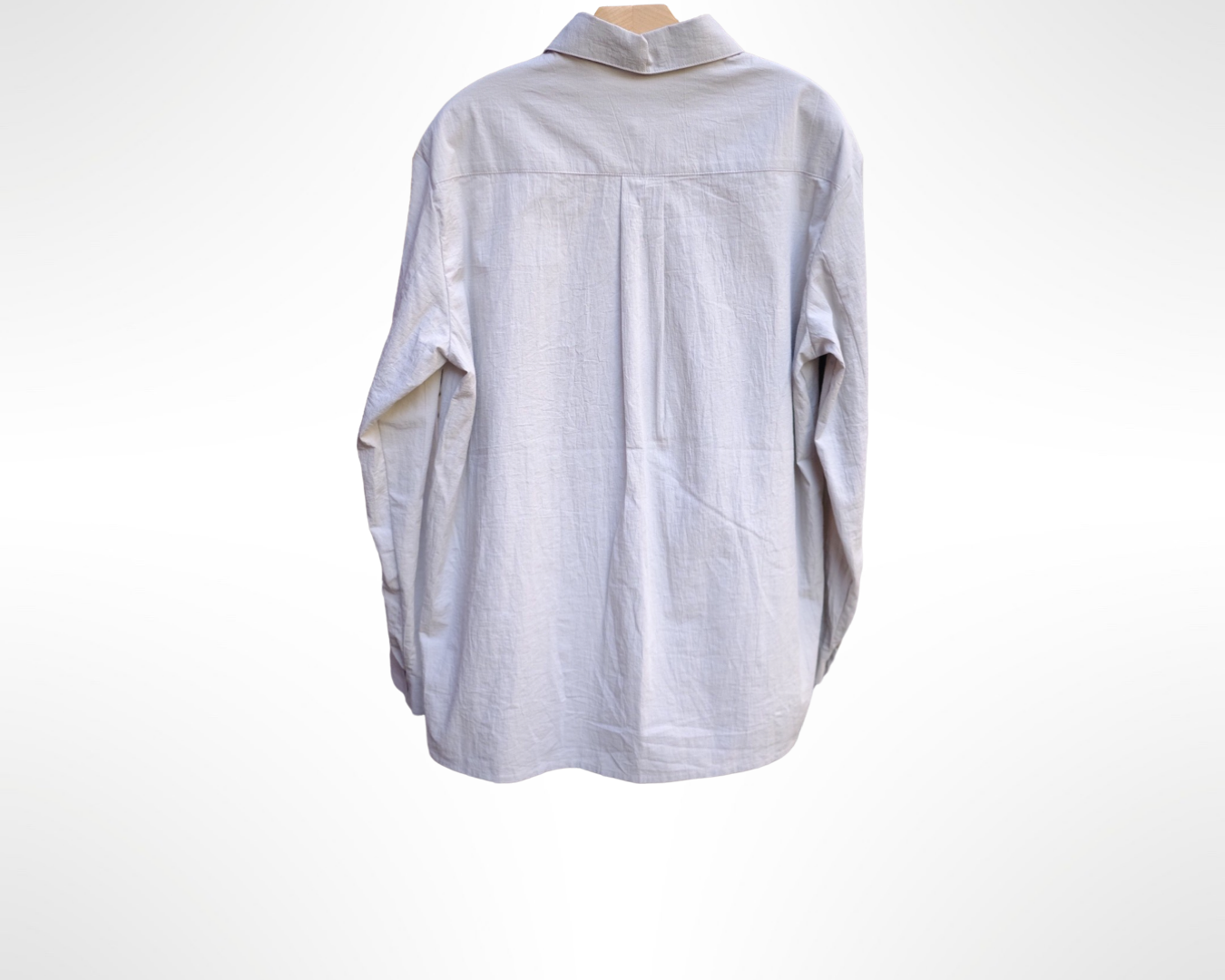 studio shirt - plaster (light grey) crinkle cloth