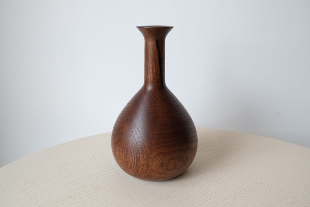 walnut vase