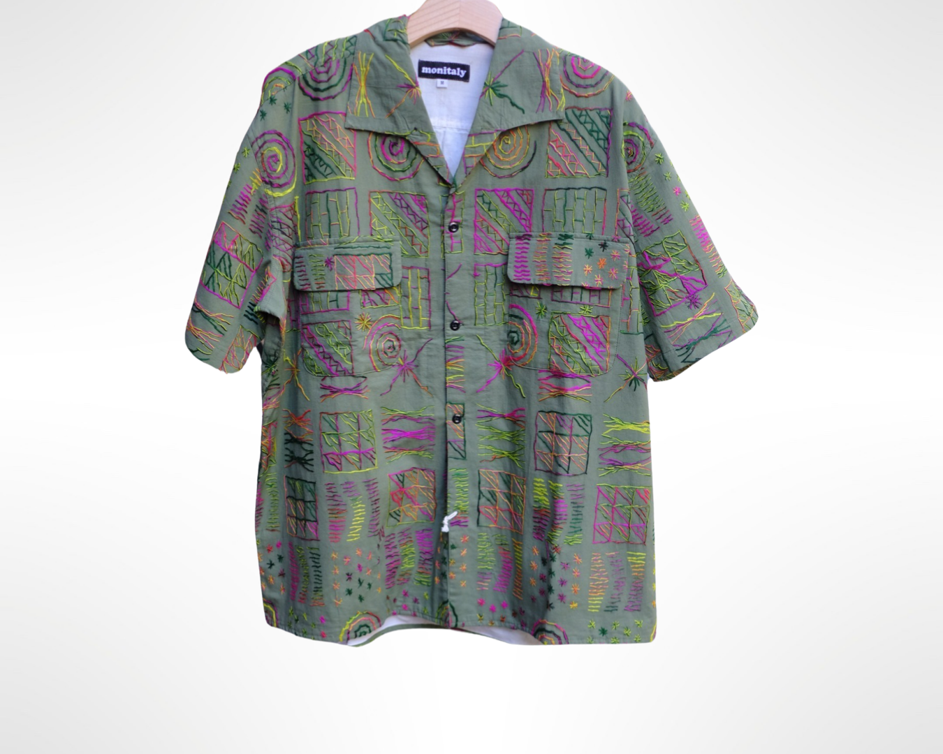 50's milano shirt s/s in squared green