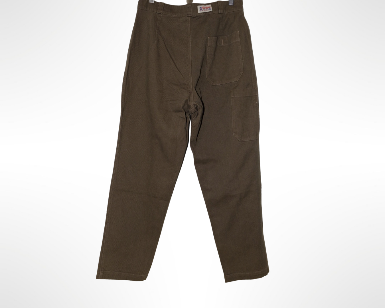 twill chore pants in earth