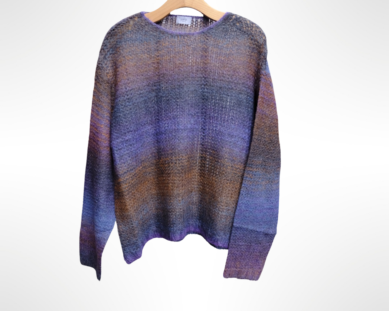 hand knit alpaca blend sweater