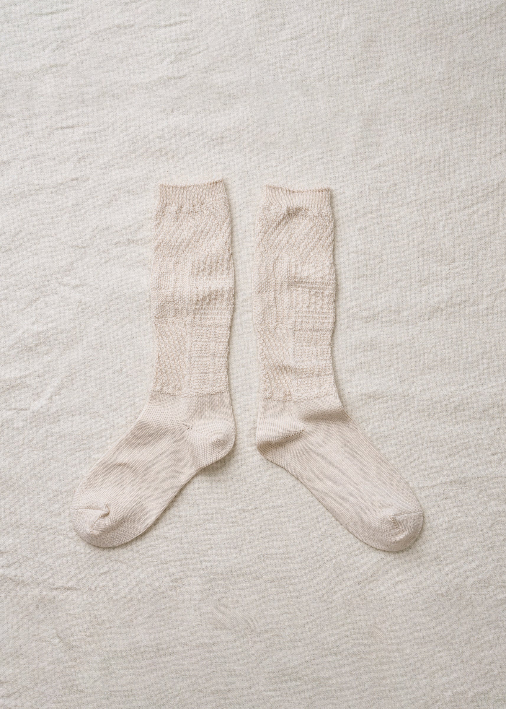 organic cotton blended yak knitting patterns socks in white