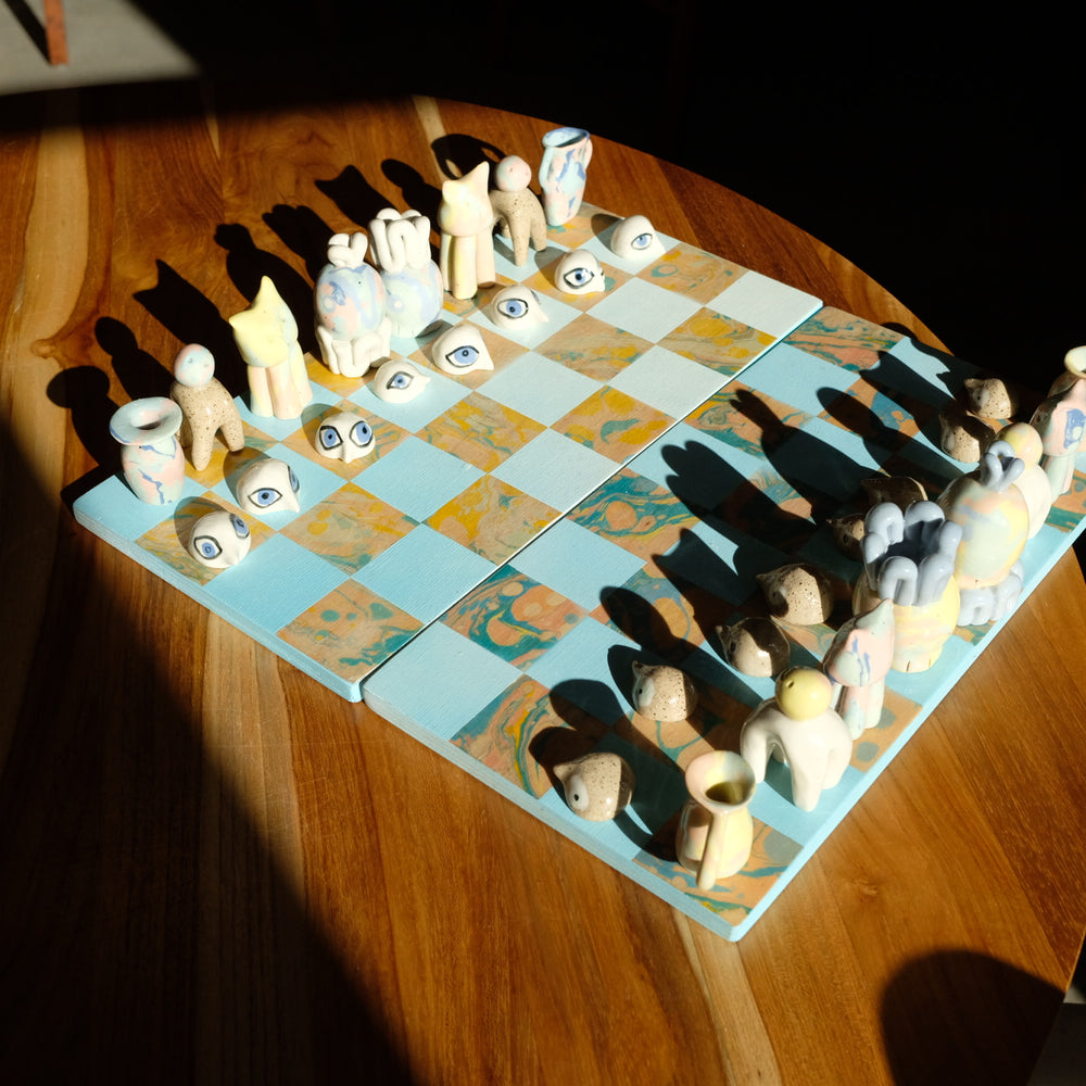 nerikomi chess set