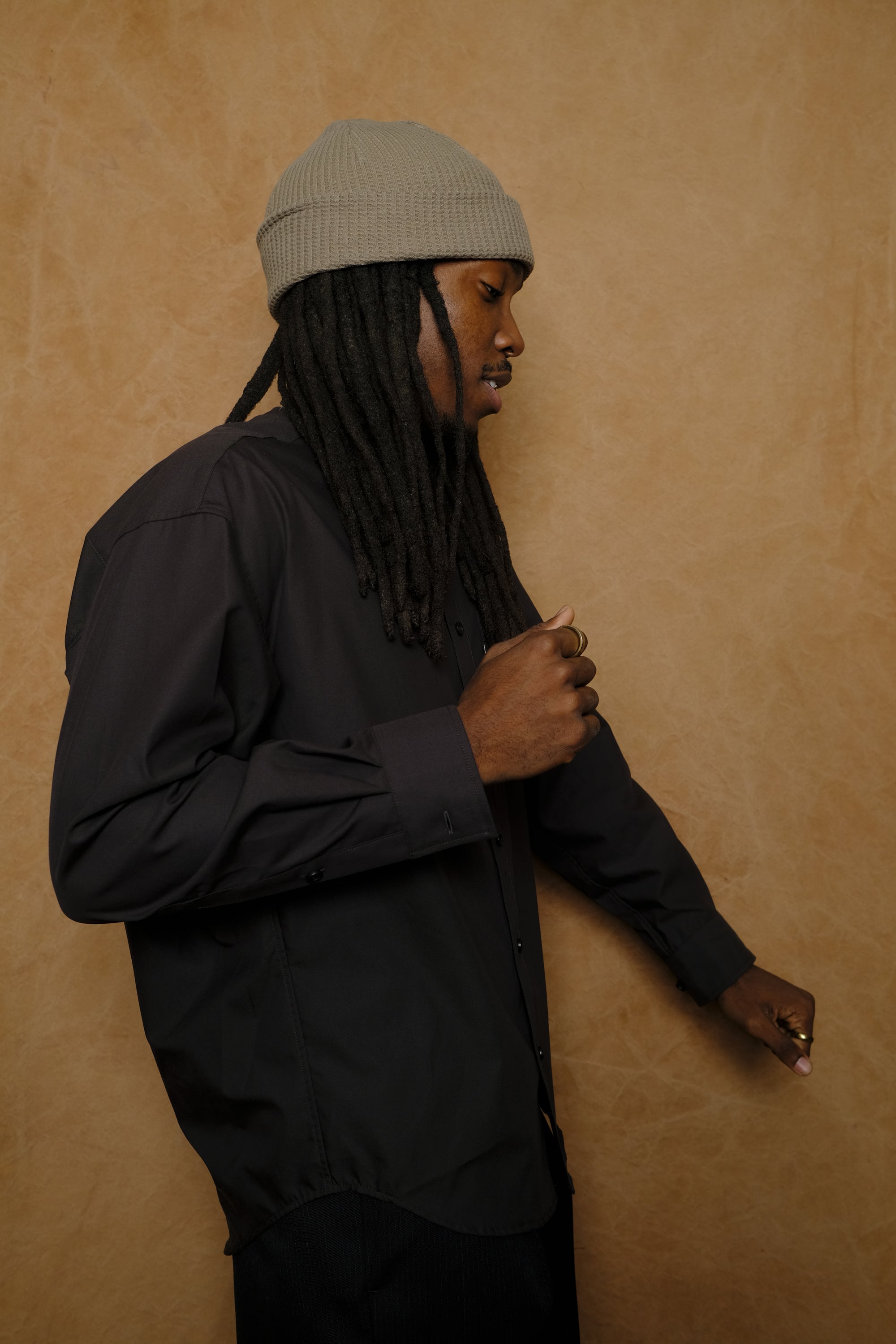 cocoon ordinary shirt in black