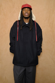 short coat in dark navy