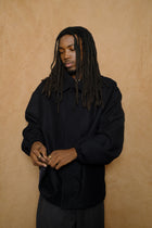 short coat in dark navy