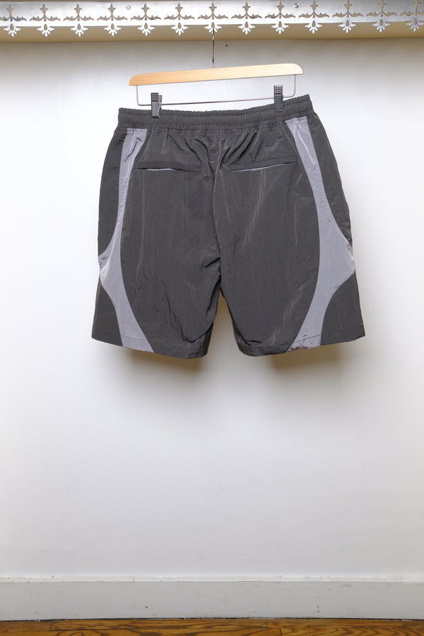 equis short in smoke/amethyst